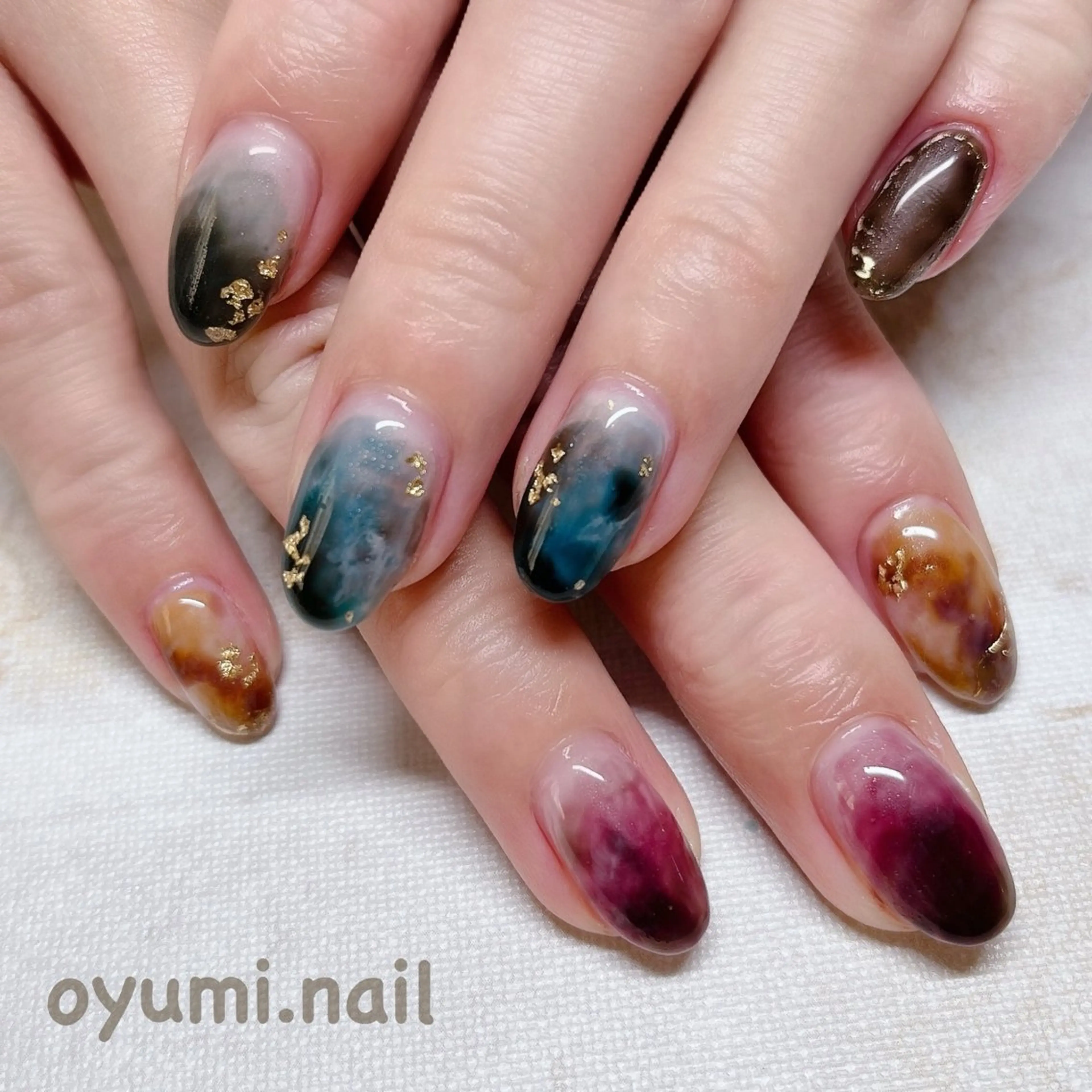 ネイル クリアネイル 持ち込み ニュアンスネイル ハンドネイル takanashi yumiのネイルデザイン