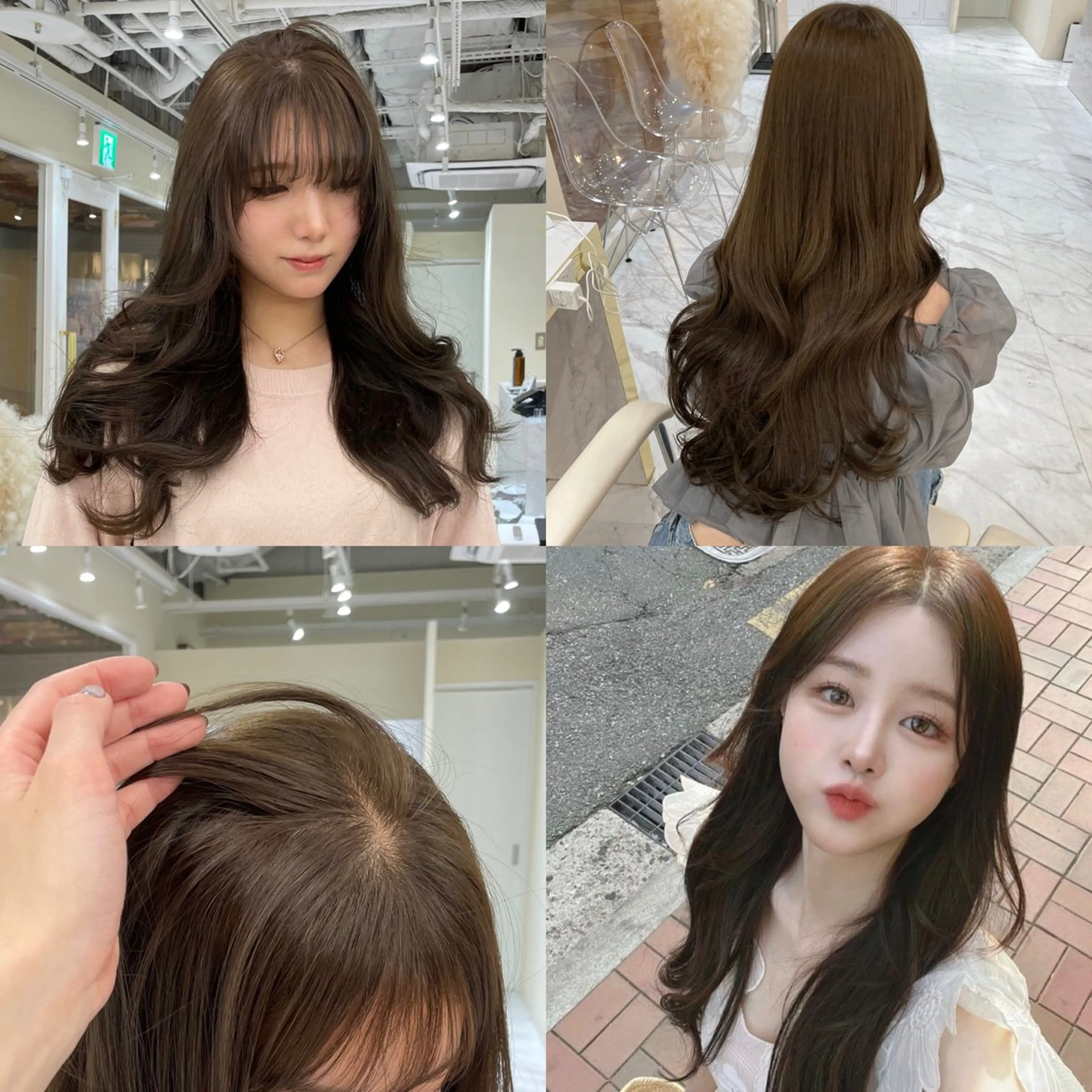 ロング カラー ヘアアレンジ ベージュカラー ブリーチ ダブルカラー ヘーゼル ブリーチなしカラー カット ヘアカラー トリートメント maoブリーチ無し 似合わせカラーのヘアスタイル