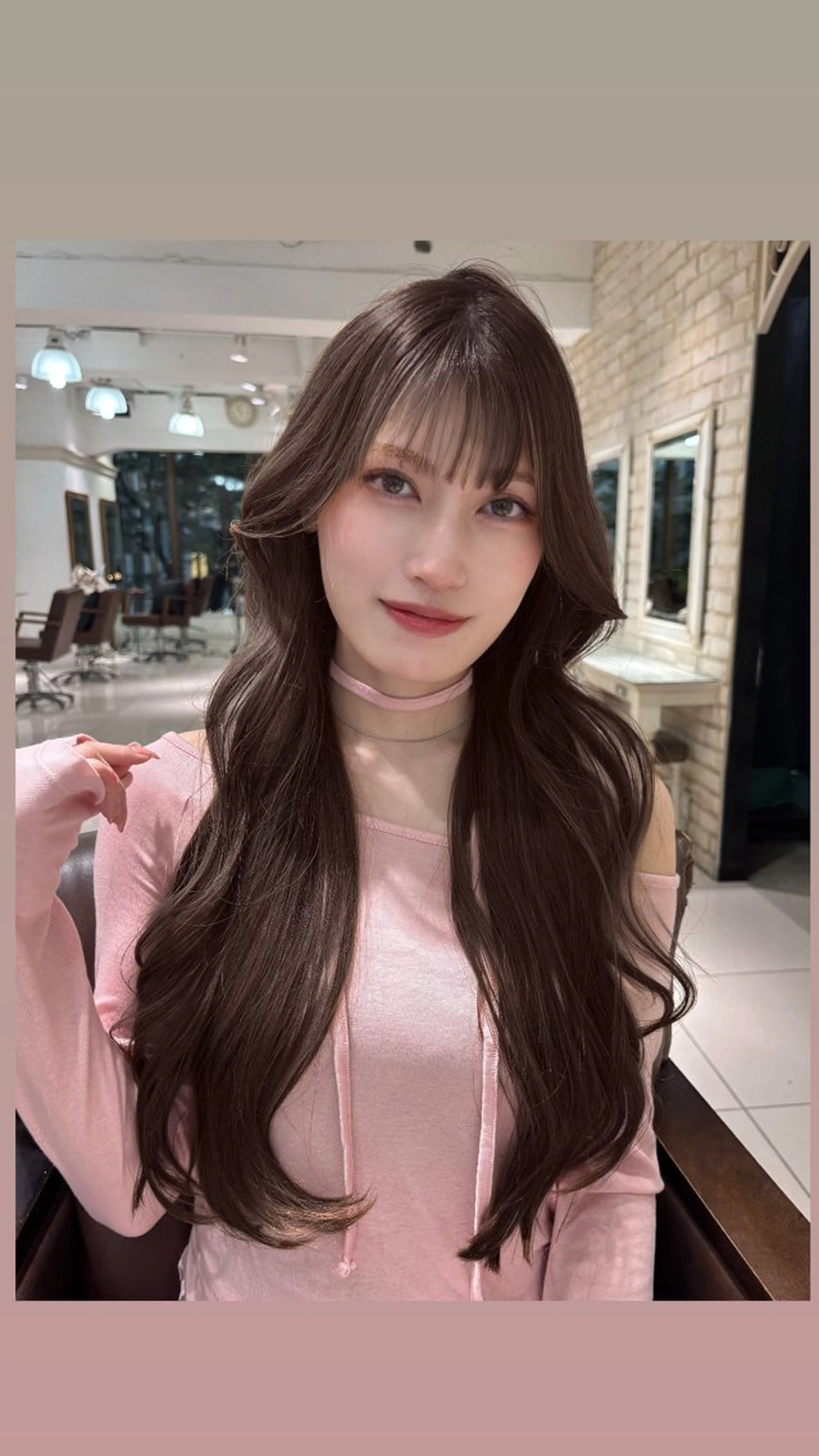 ロング カラー 縮毛・髪質改善🩰 mai🐰ྀི🤍のヘアスタイル