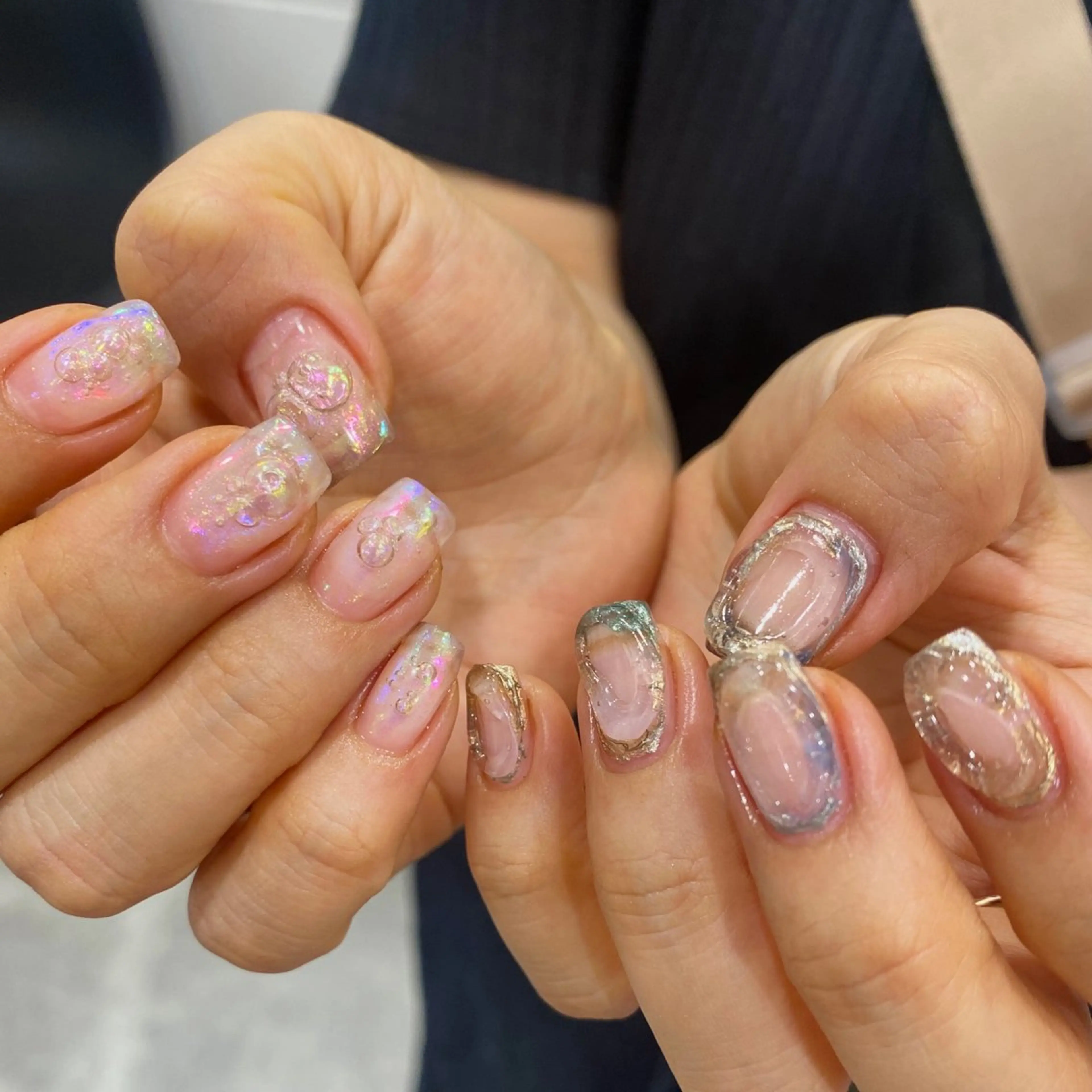 ネイル ハンドネイル NINEnami ニュアンスネイルのネイルデザイン