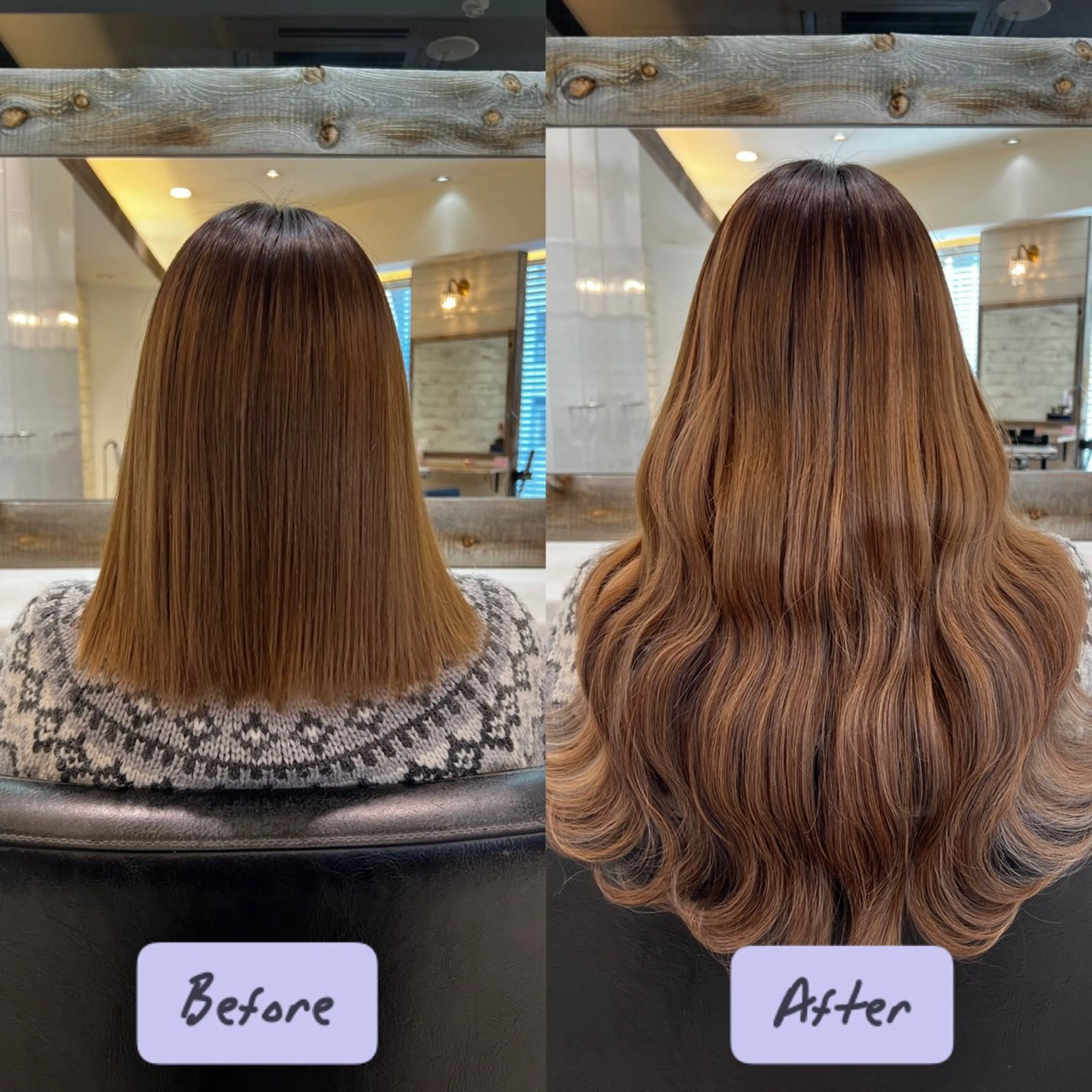 ミディアム 🤎艶感ベージュ/ ミルクティー🤎のヘアスタイル