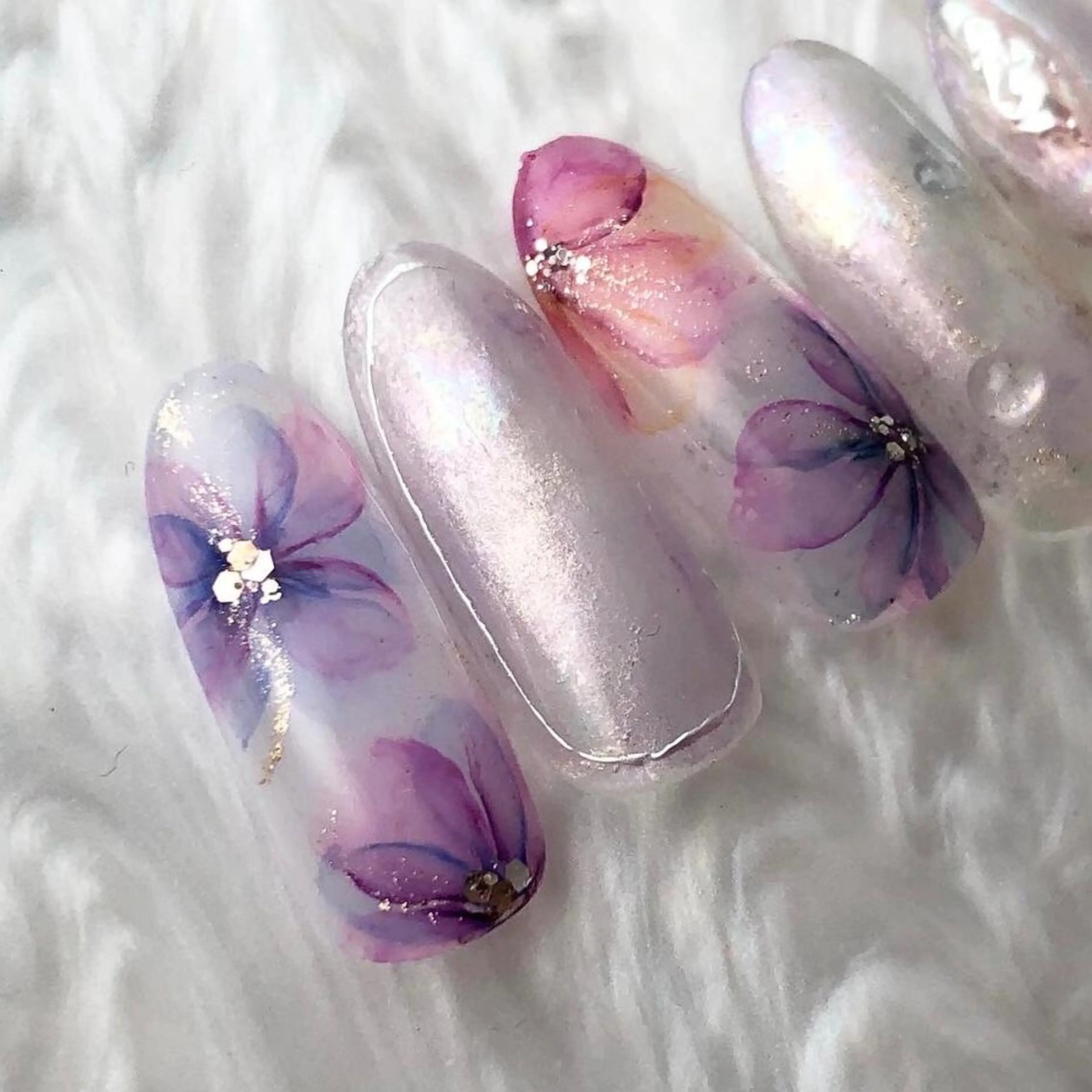 ネイル フラワーネイル シンプルネイル EMIKOのネイルデザイン