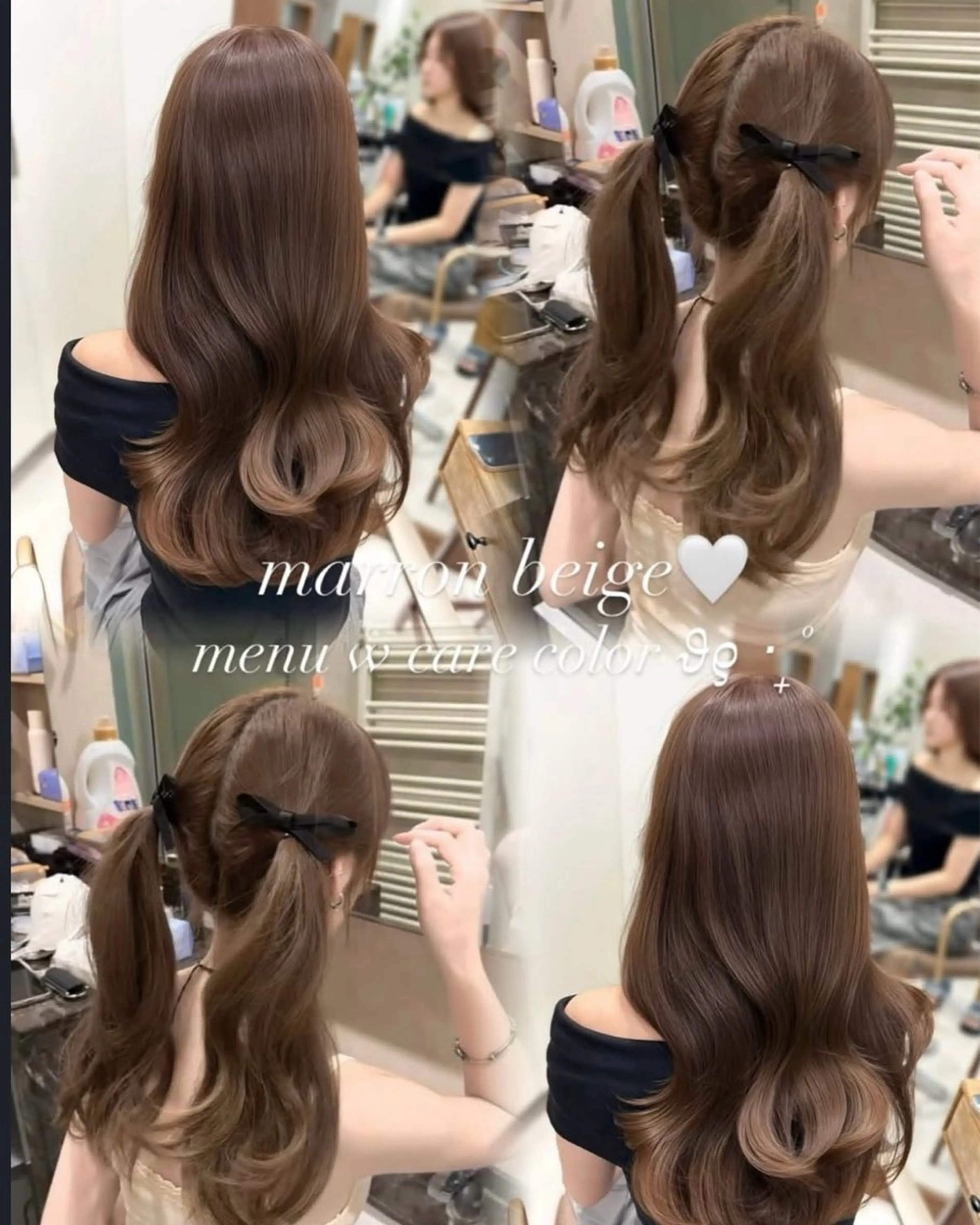 ロング ブリーチなしWカラー 🎀韓国ヘア/amiのヘアスタイル