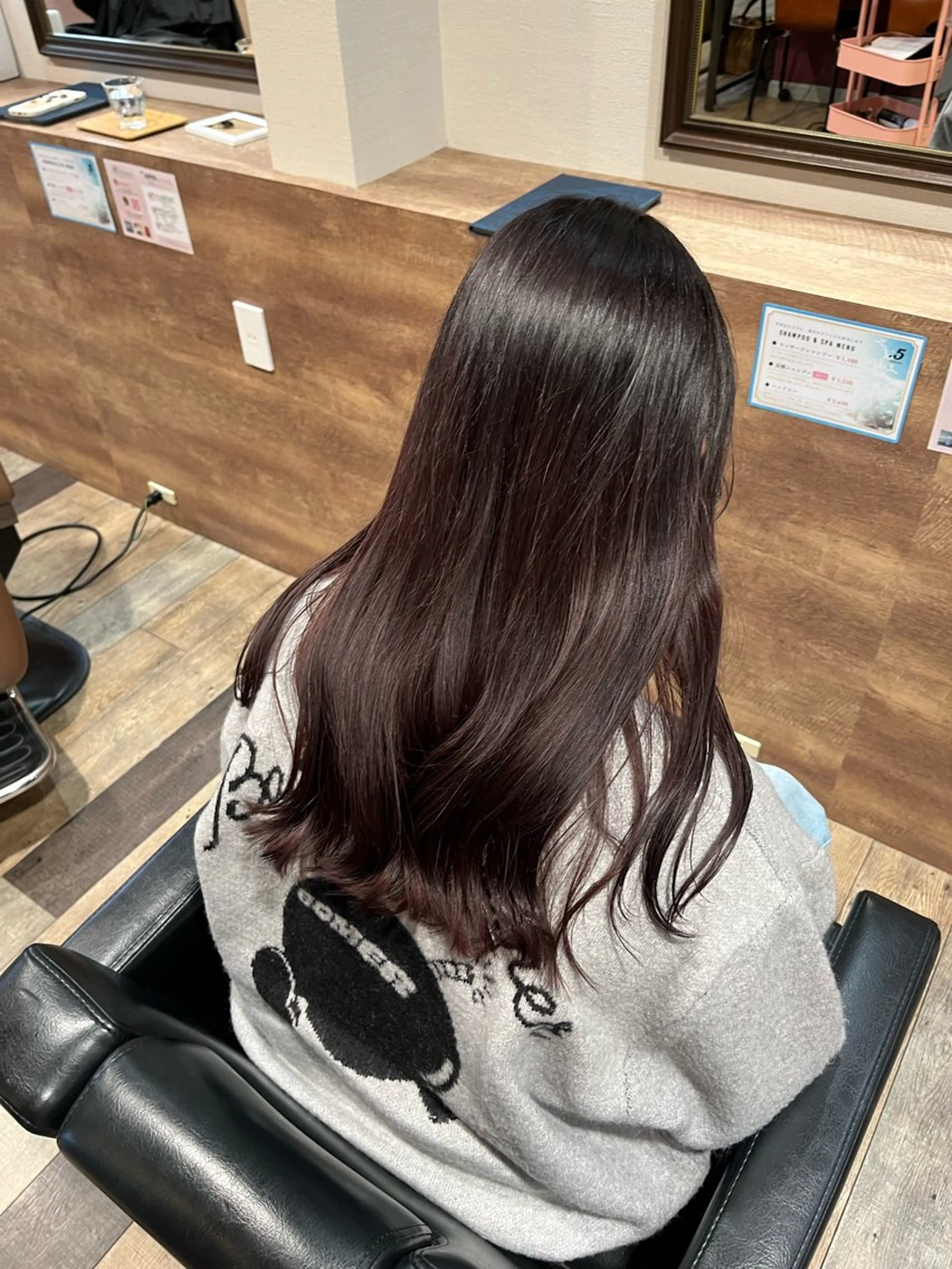 ロング カラー 顔まわり/オフィス カラー/青栁優🔆のヘアスタイル