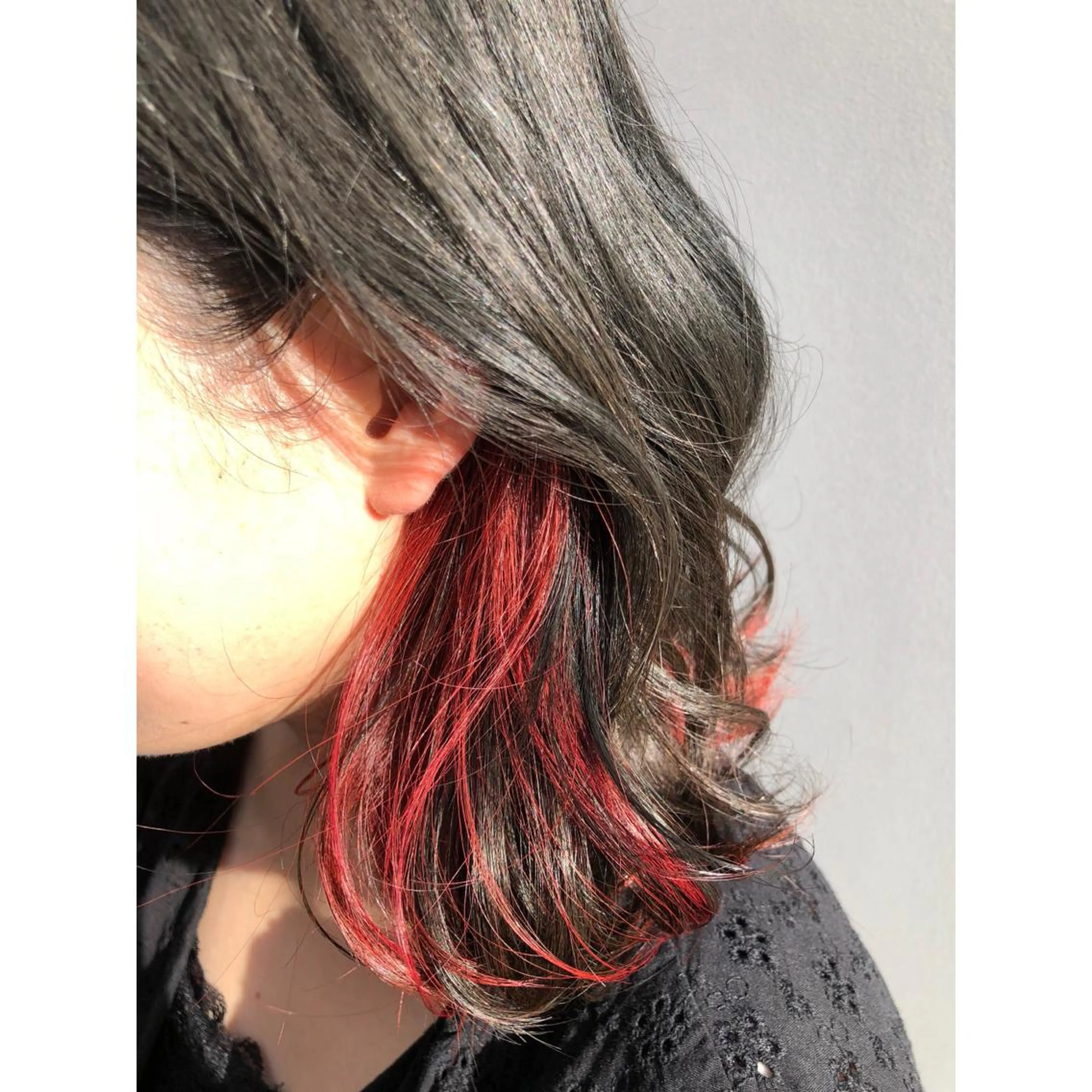 ミディアム カラー インナーカラー パーソナルカラー診断 できます 木曽 主博のヘアスタイル