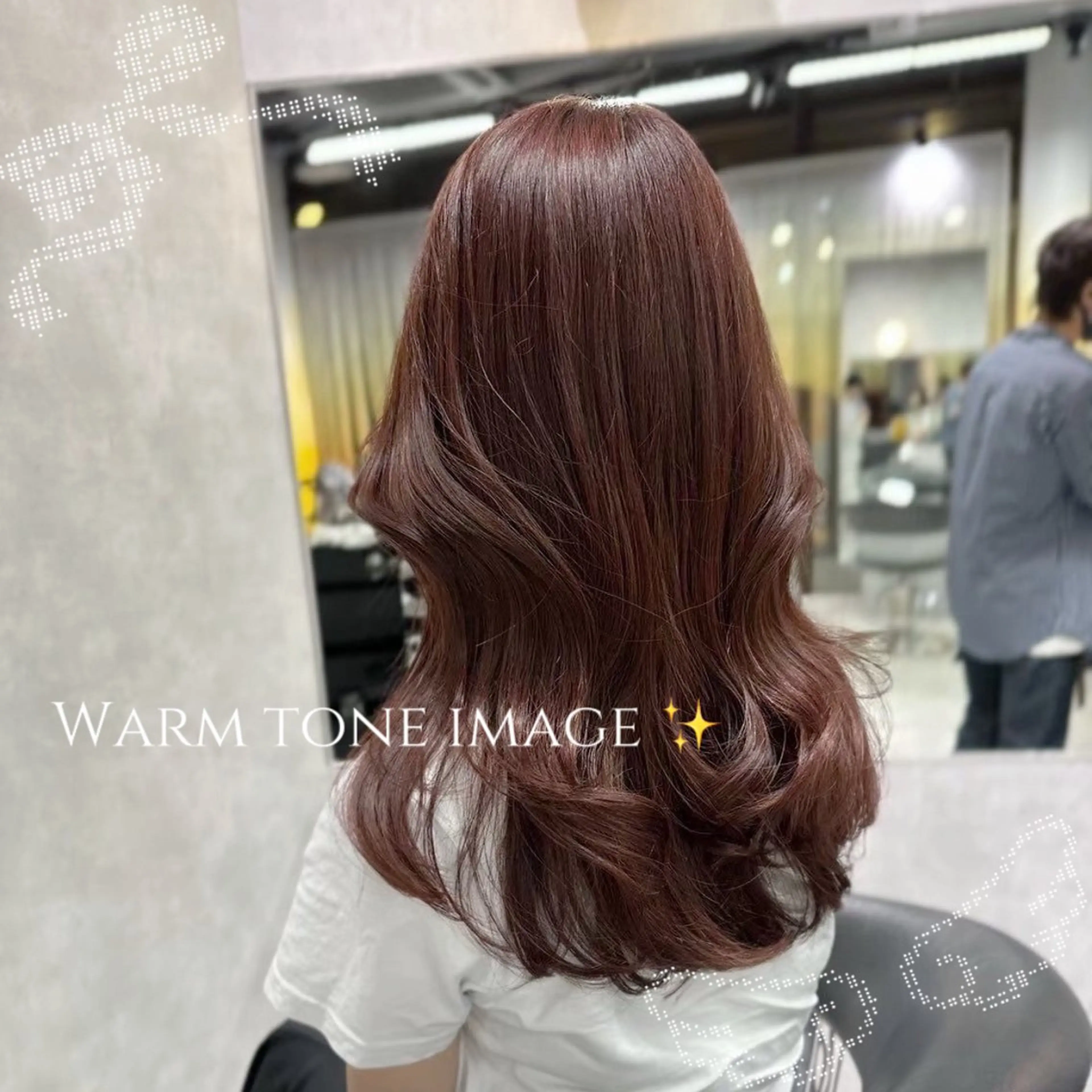 セミロング 韓国風カラー 韓国風ヘア 🤍うる艶韓国 カラー/Hitohaのヘアスタイル