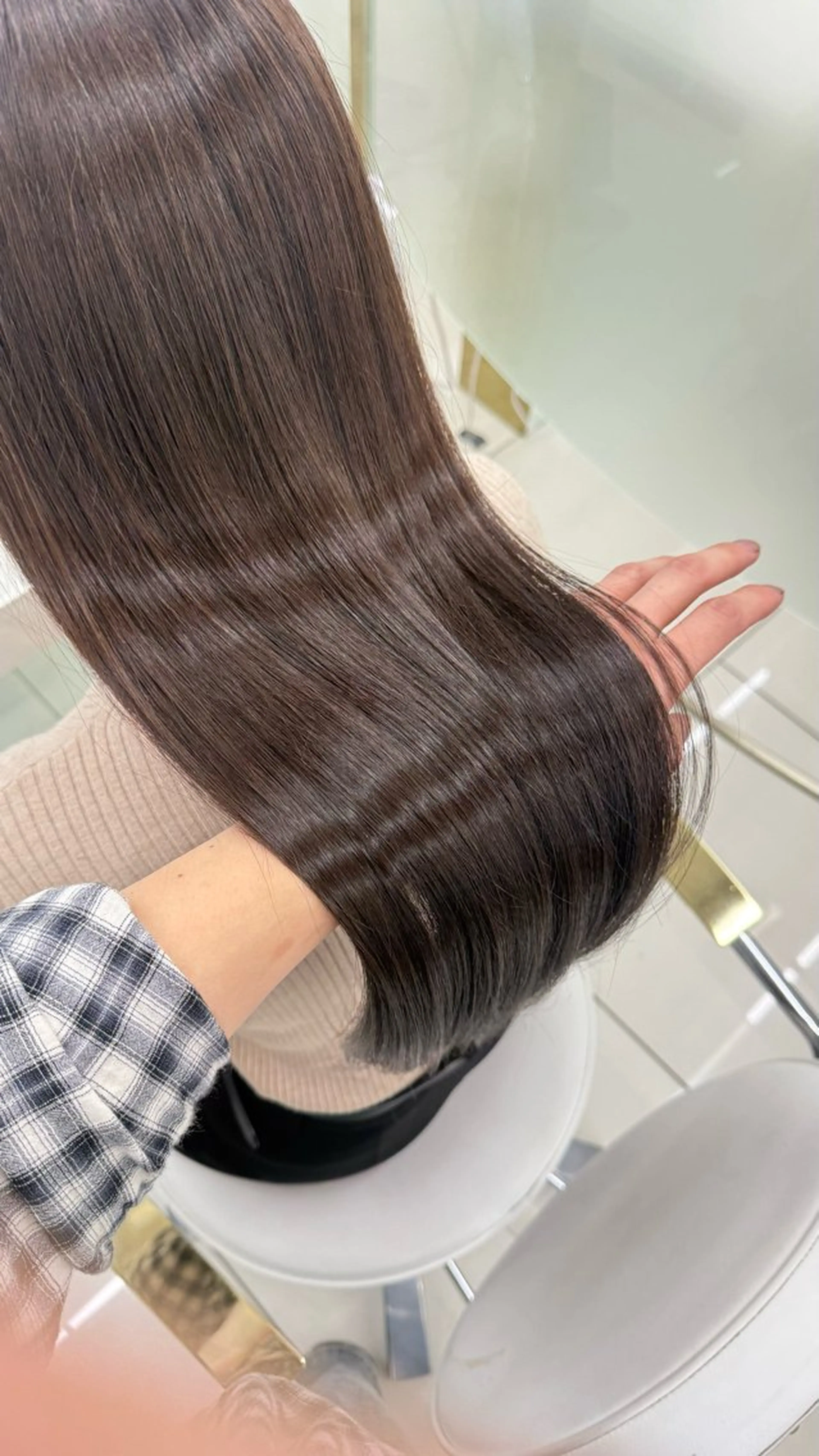 ロング ヘアカラー トリートメント 濱田 剛志のヘアスタイル