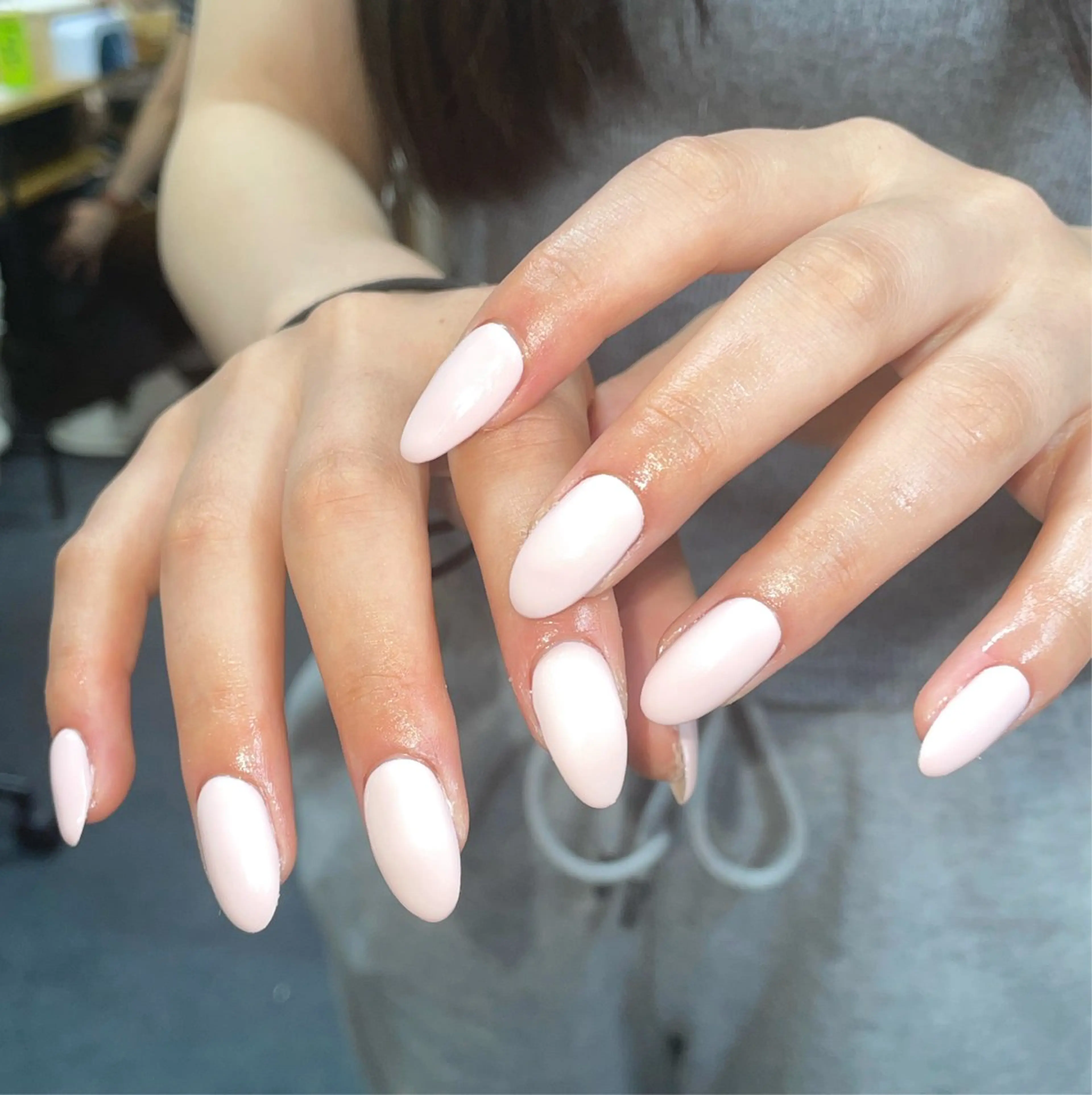 ネイル ワンカラーネイル ピンク シンプルネイル ハンドネイル ハンドケア 🎀NAIL🎀 AI🪄︎︎◝✩のネイルデザイン