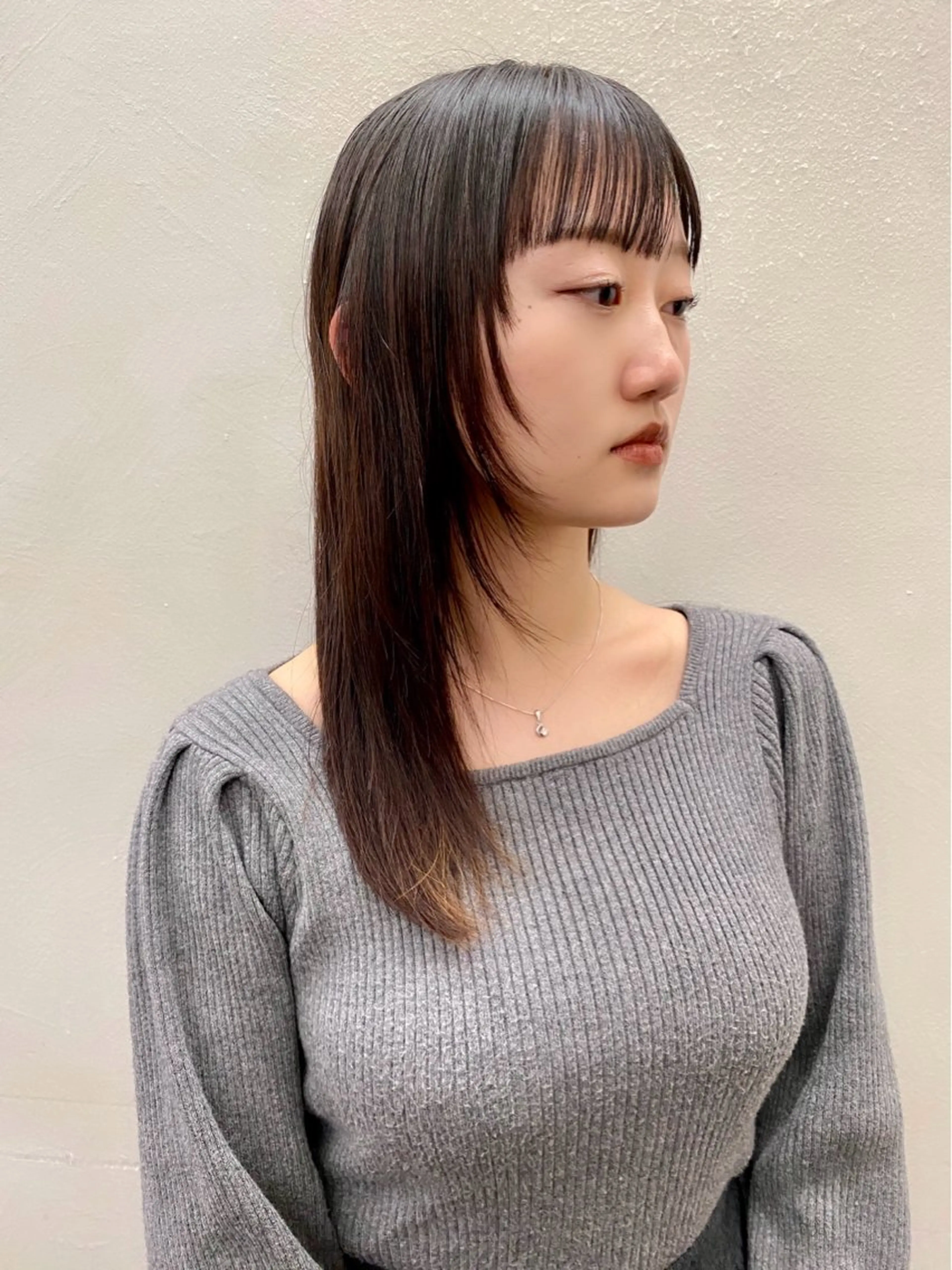 セミロング カラー Paddle所属・似合わせレイヤー/ レイヤーパーマ/高倉のヘアスタイル