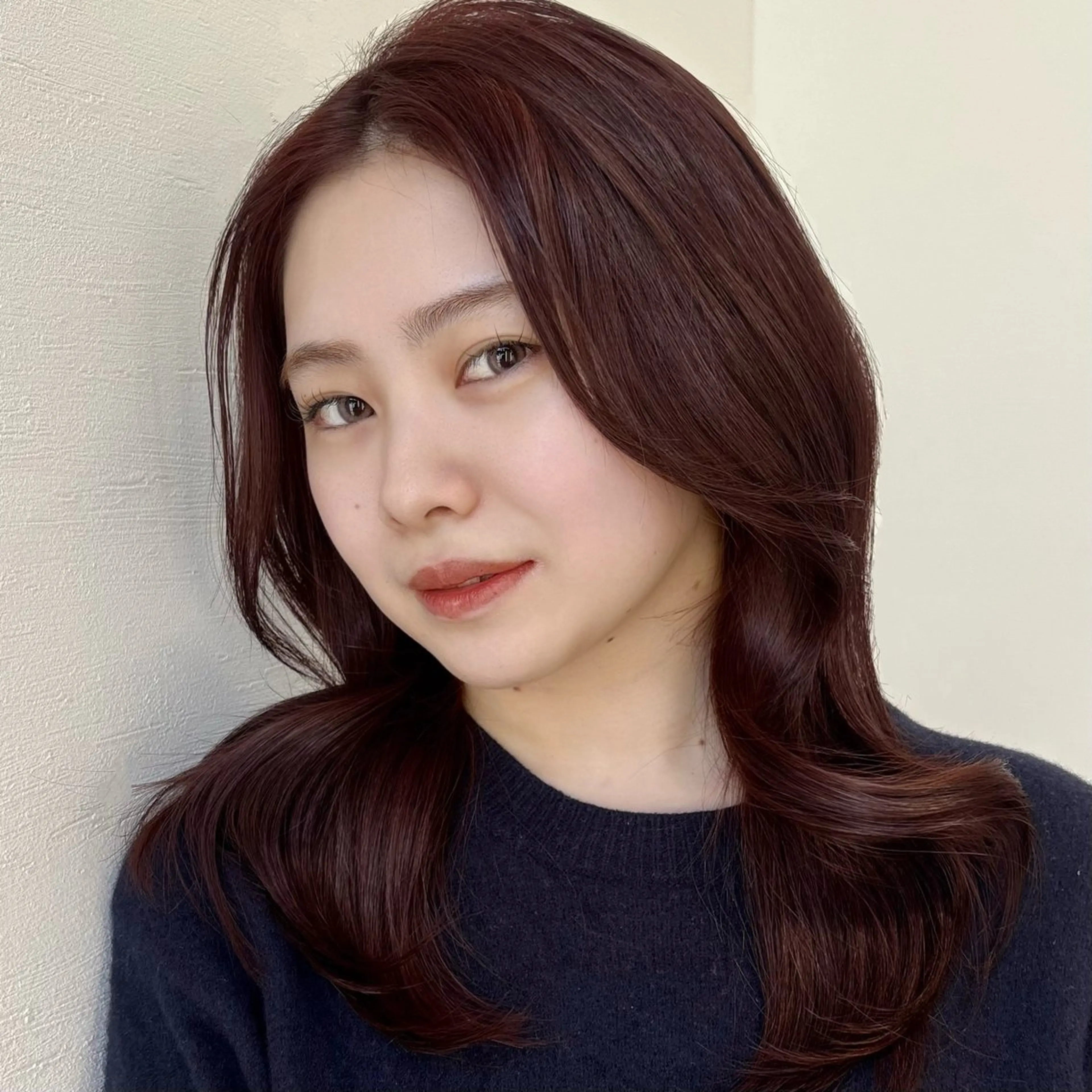 セミロング 似合わせ前髪／ 小顔カット🎀そうのヘアスタイル