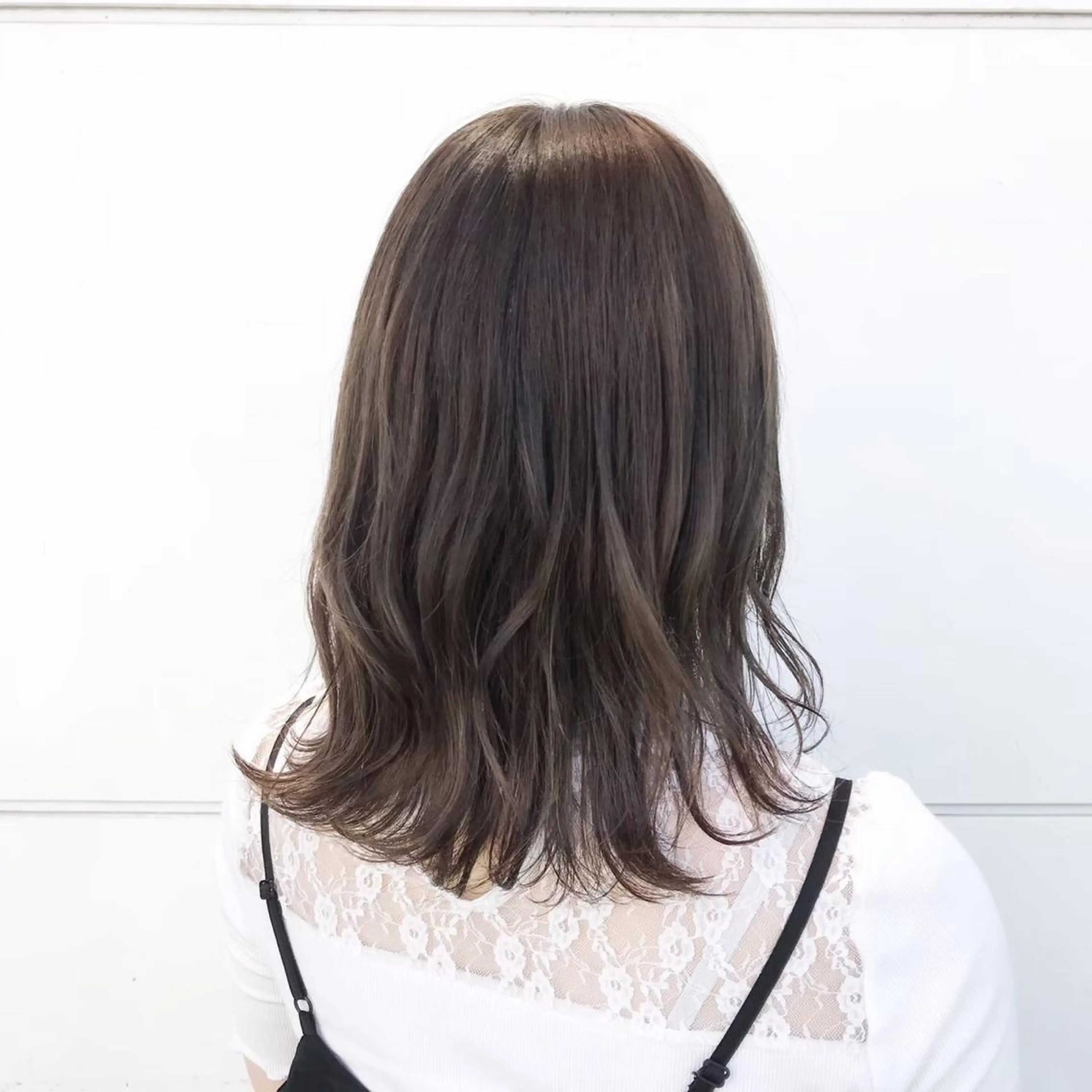 セミロング カラー ヘアカラー トリートメント ♱地雷カラー♱ウルフ ♱ 藍衣 ♱のヘアスタイル