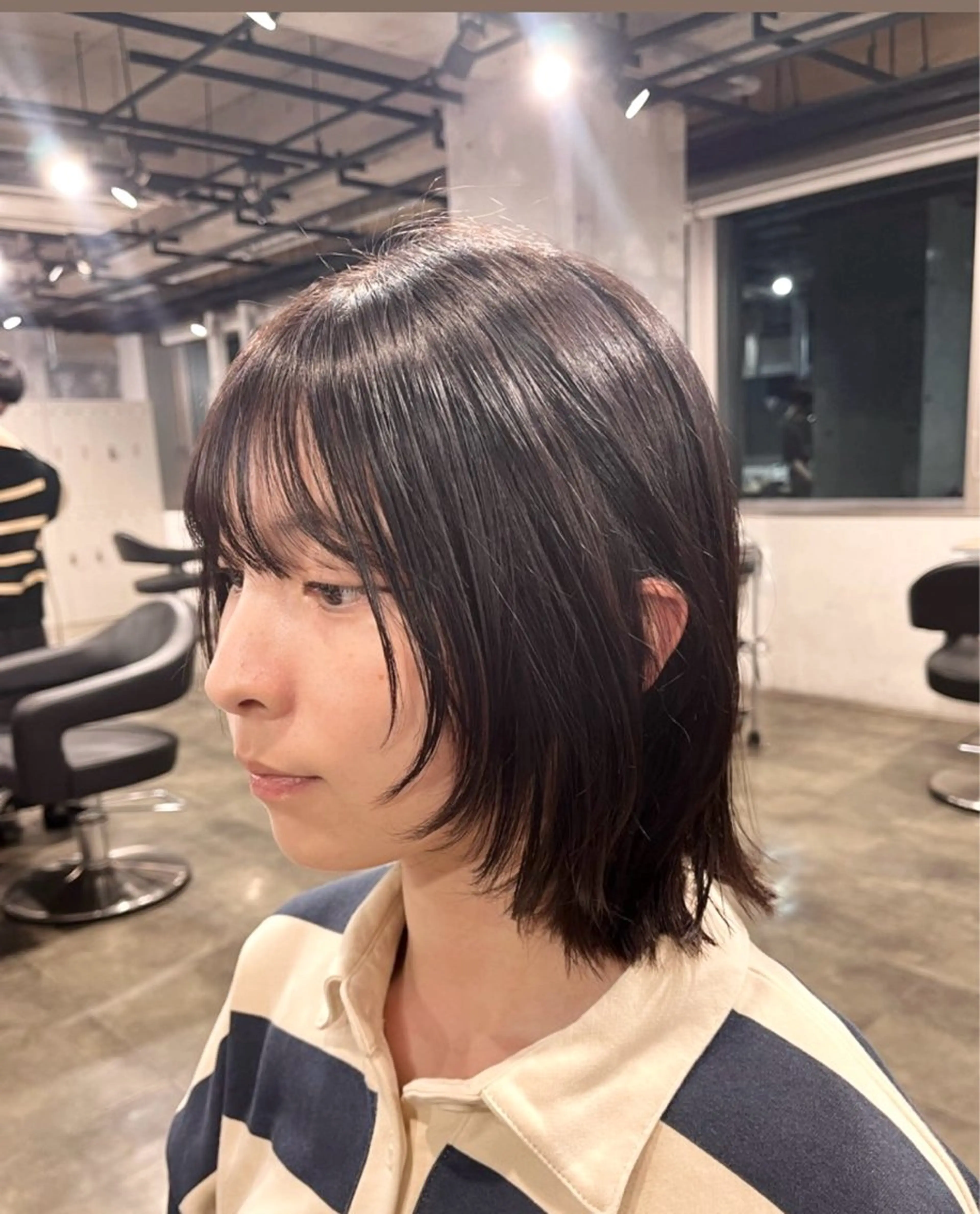 ショート ボブレイヤー ボブ レイヤーカット 小顔カット haire所属・似合わせhair🌷 momoのヘアスタイル