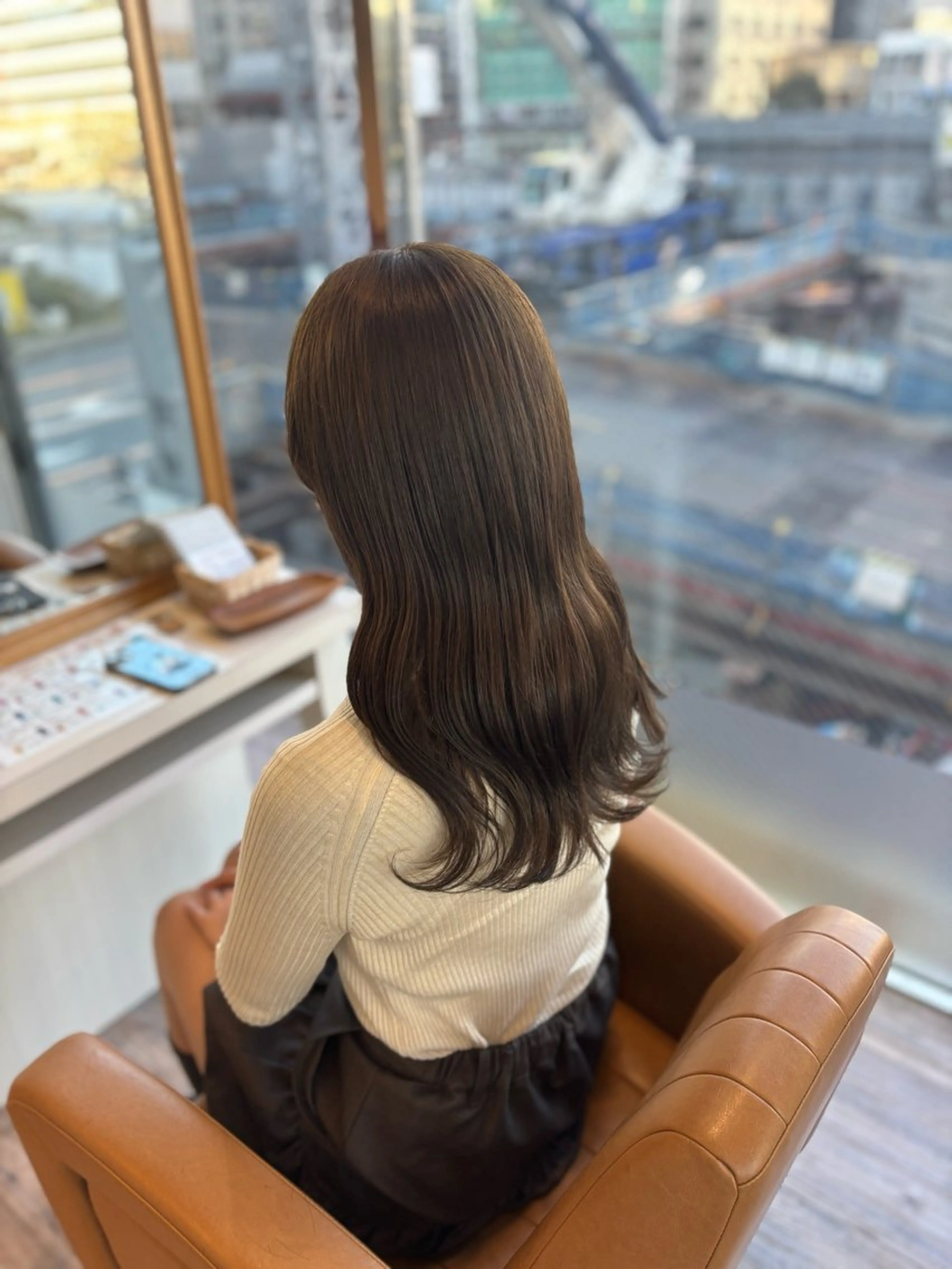 ロング カラー カット ヘアカラー トリートメント yui🥀/ボブ /ブリーチなしカラーのヘアスタイル