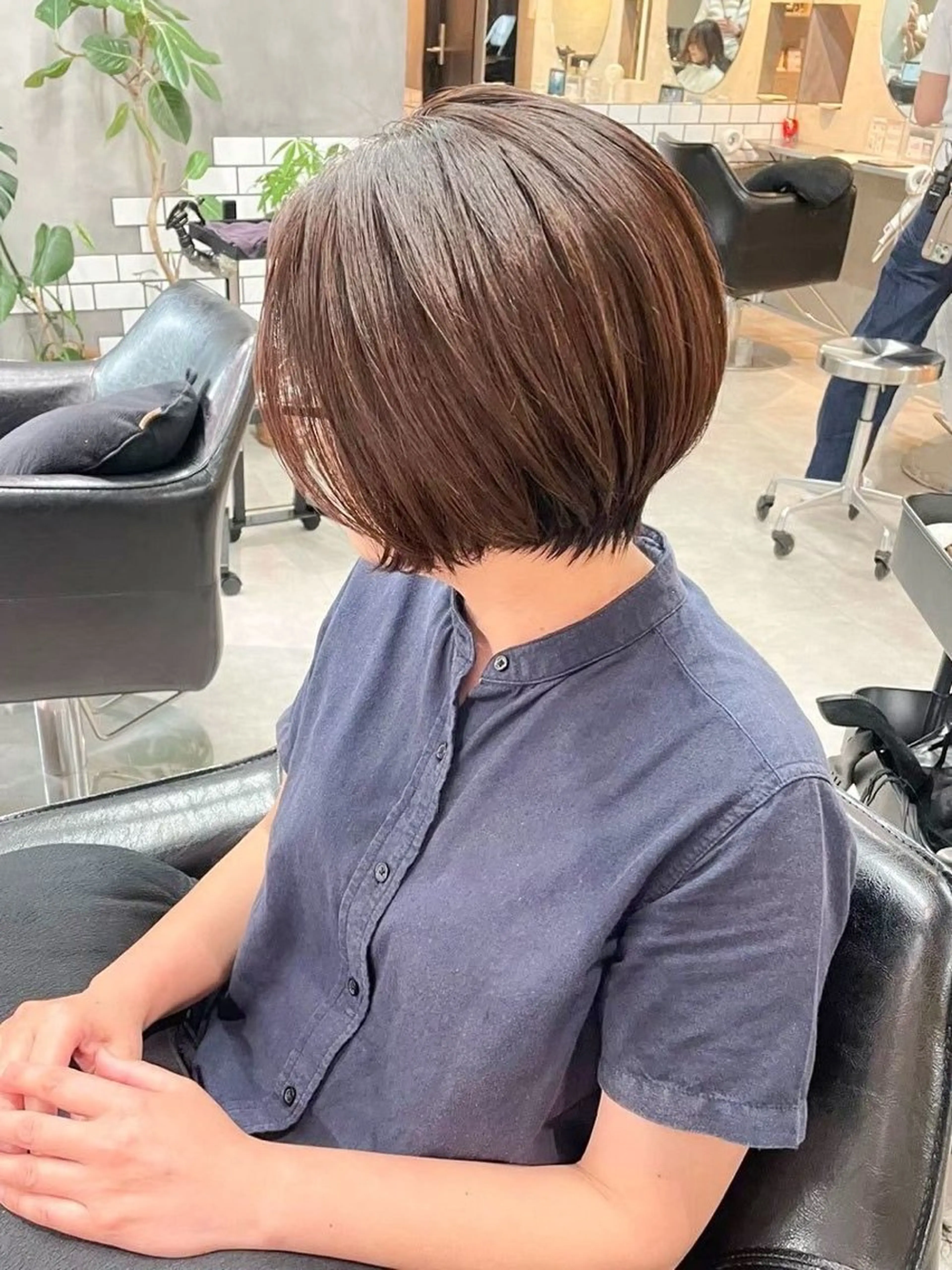 ショート カラー ハイライトカラー ハイライト 髪質改善 ショートヘア 縮毛矯正 内藤　宏紀 tidasmileのヘアスタイル