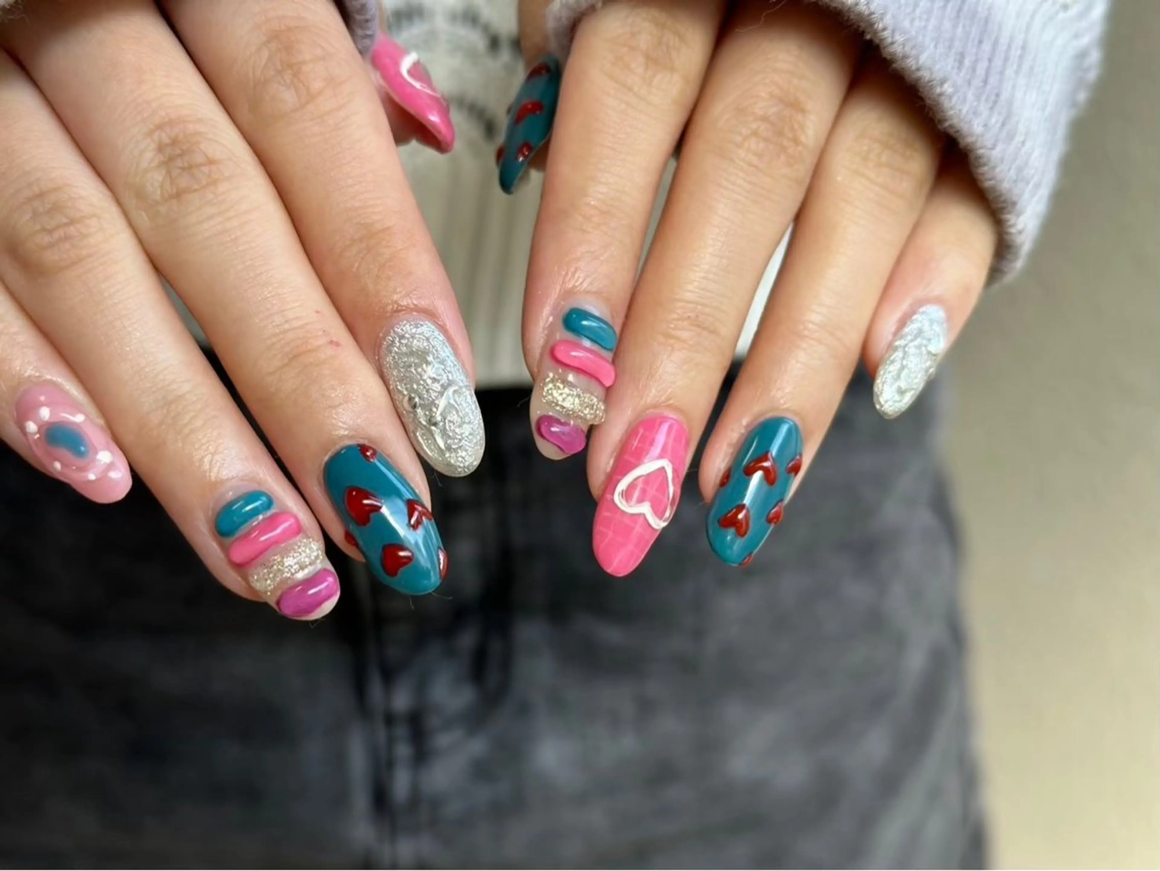 【スカルプオフあり】Jr.ネイリストクーポン【期間限定！10本スカルプ長さ出しdesign】（アクリル変更＋1000円）の写真