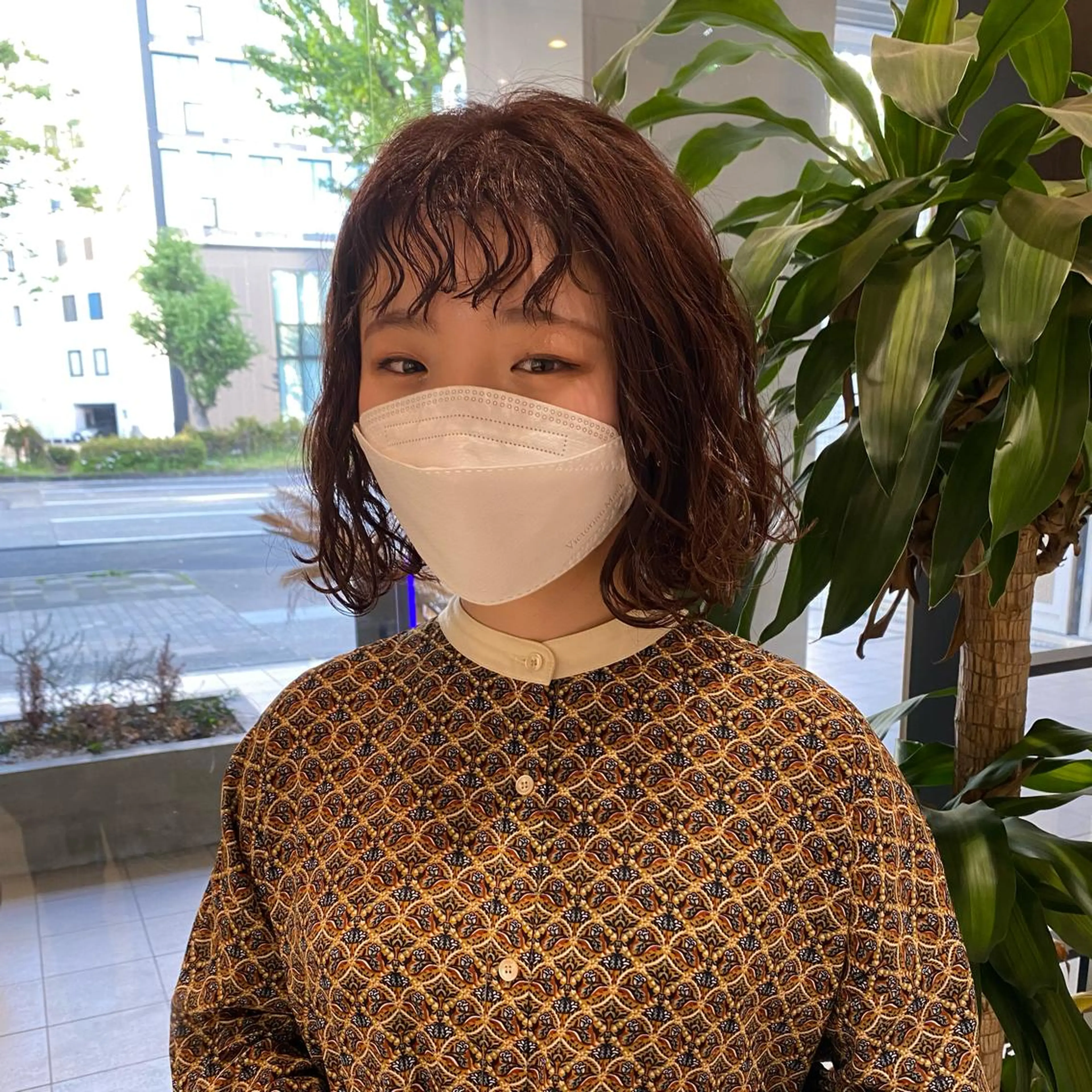 ミディアム パーマ DEAN所属・KEIGO/パーマ ハイトーン/DEANのヘアスタイル