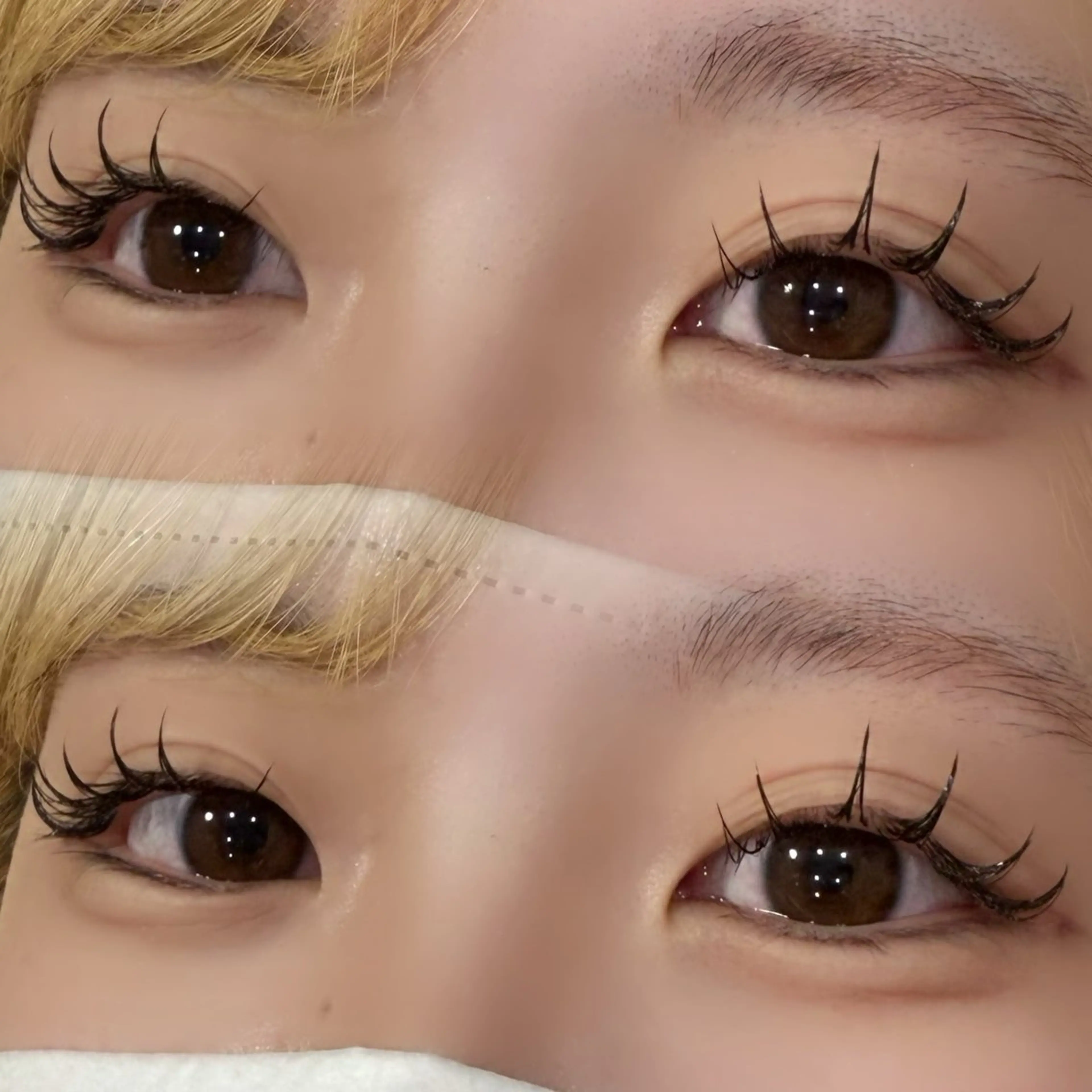 マツエク・マツパ Cカール フラットラッシュ Merci 青山店 吉岡のマツエク・マツパデザイン