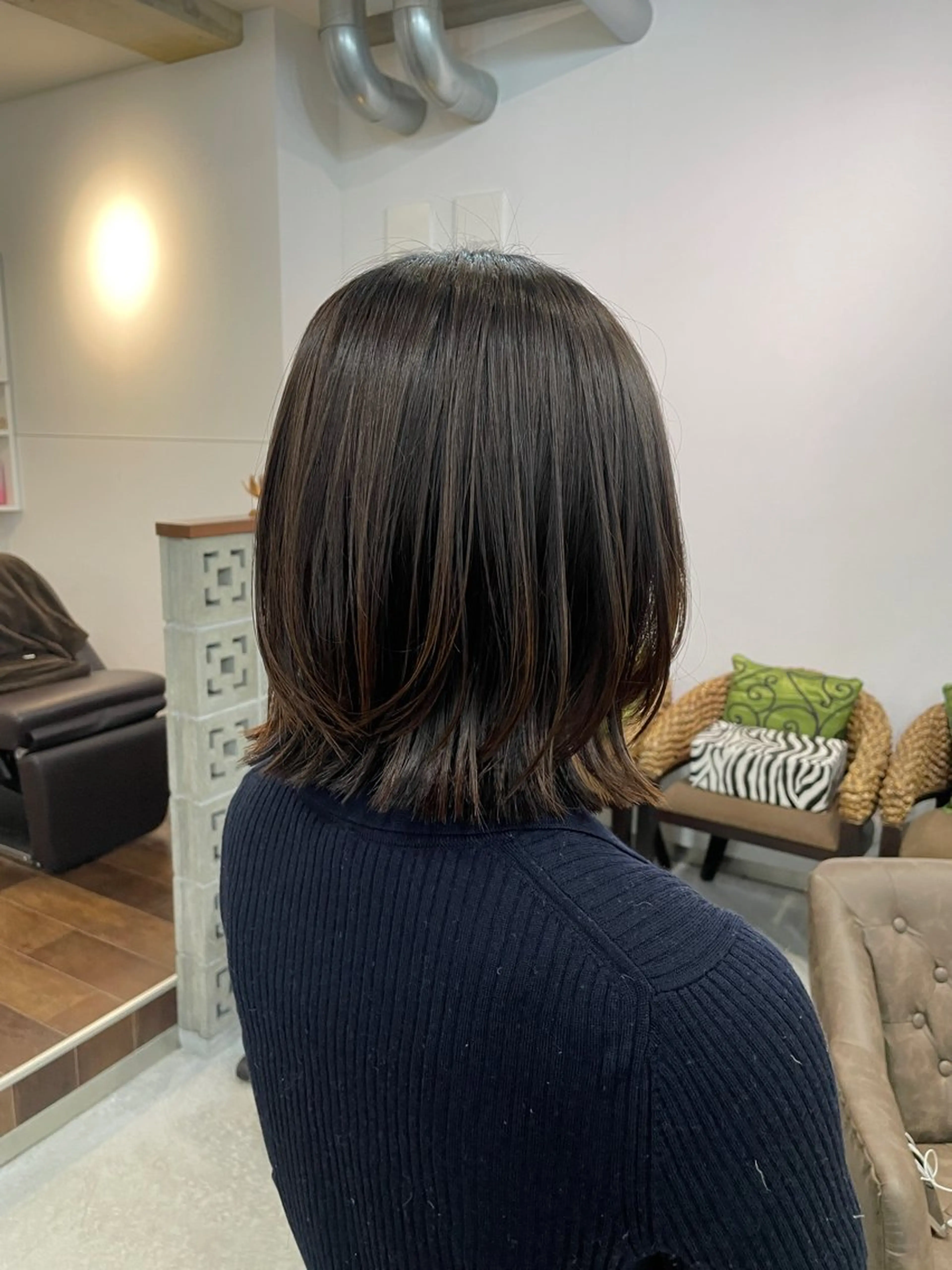 ミディアム カット 北山／ボブ／レイヤー /maru☺︎のヘアスタイル