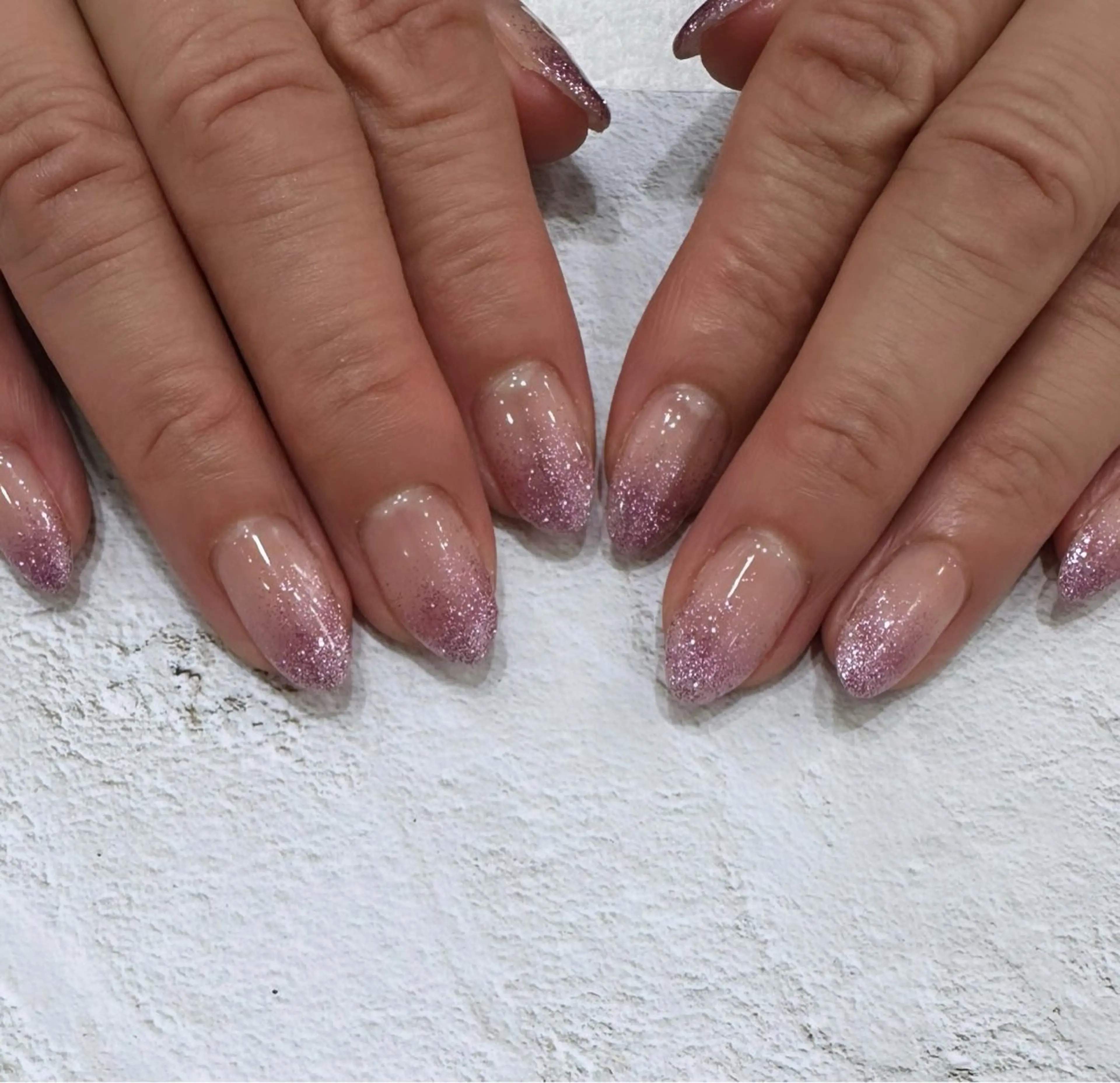 ネイル ラメ(グリッター) ラメグラデーション ハンドネイル Saki _Grancieuxのネイルデザイン