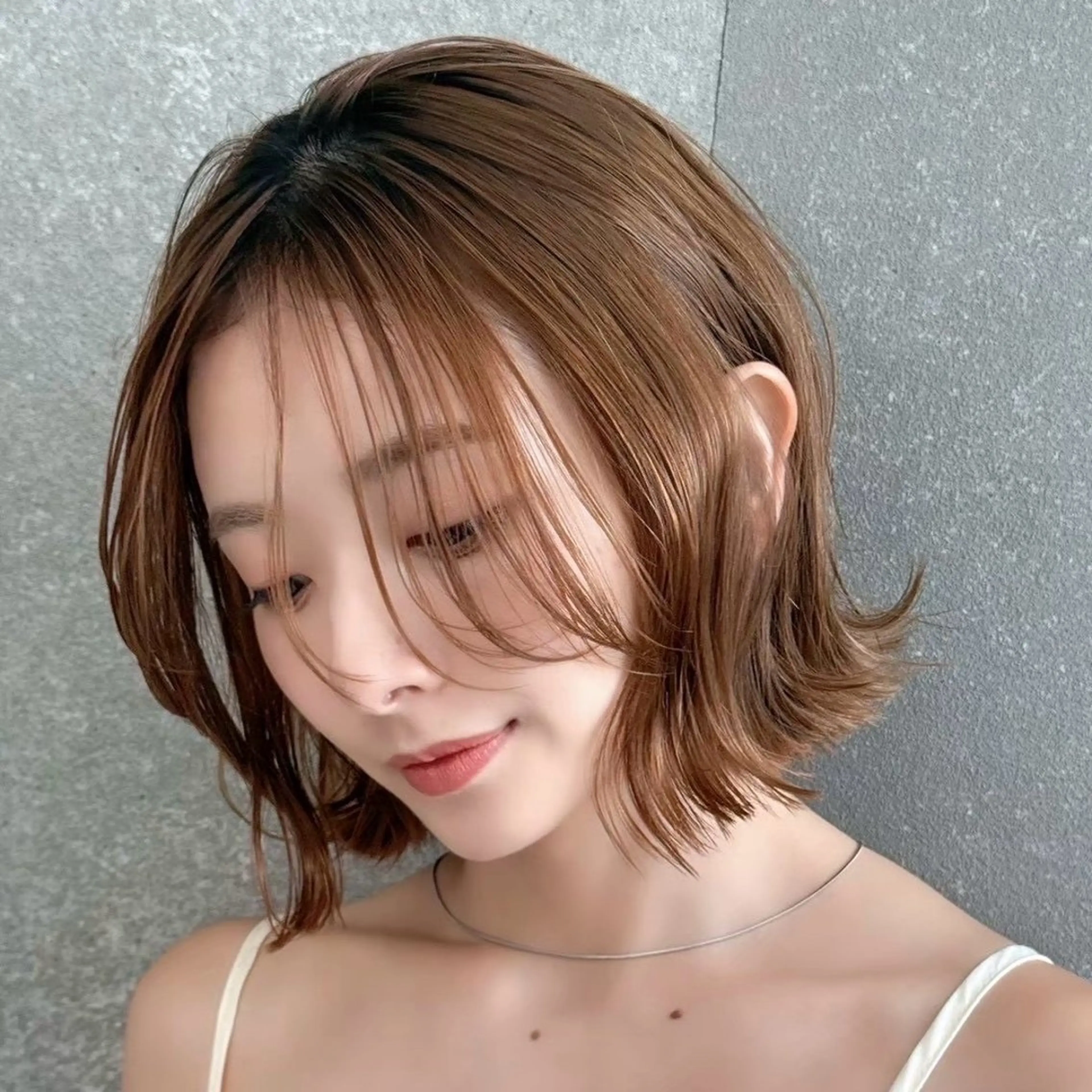 ショート ボブ/レイヤー/ 縮毛矯正/ 渡邊莉玖のヘアスタイル