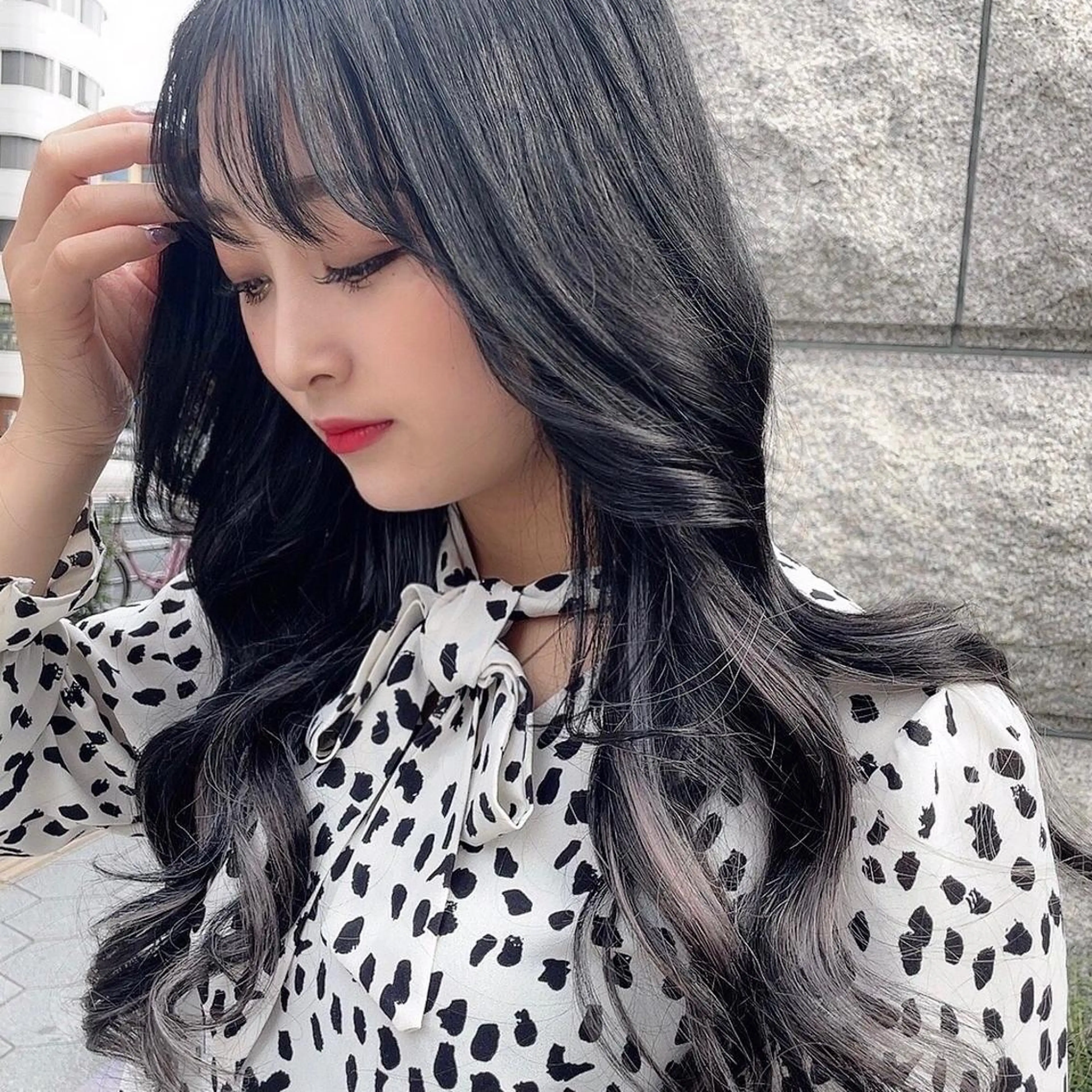 ロング カラー シールエクステ ハイトーンカラー エクステ ヘアカラー エクステ シールエクステ特化 ハイトーン、NANAのヘアスタイル