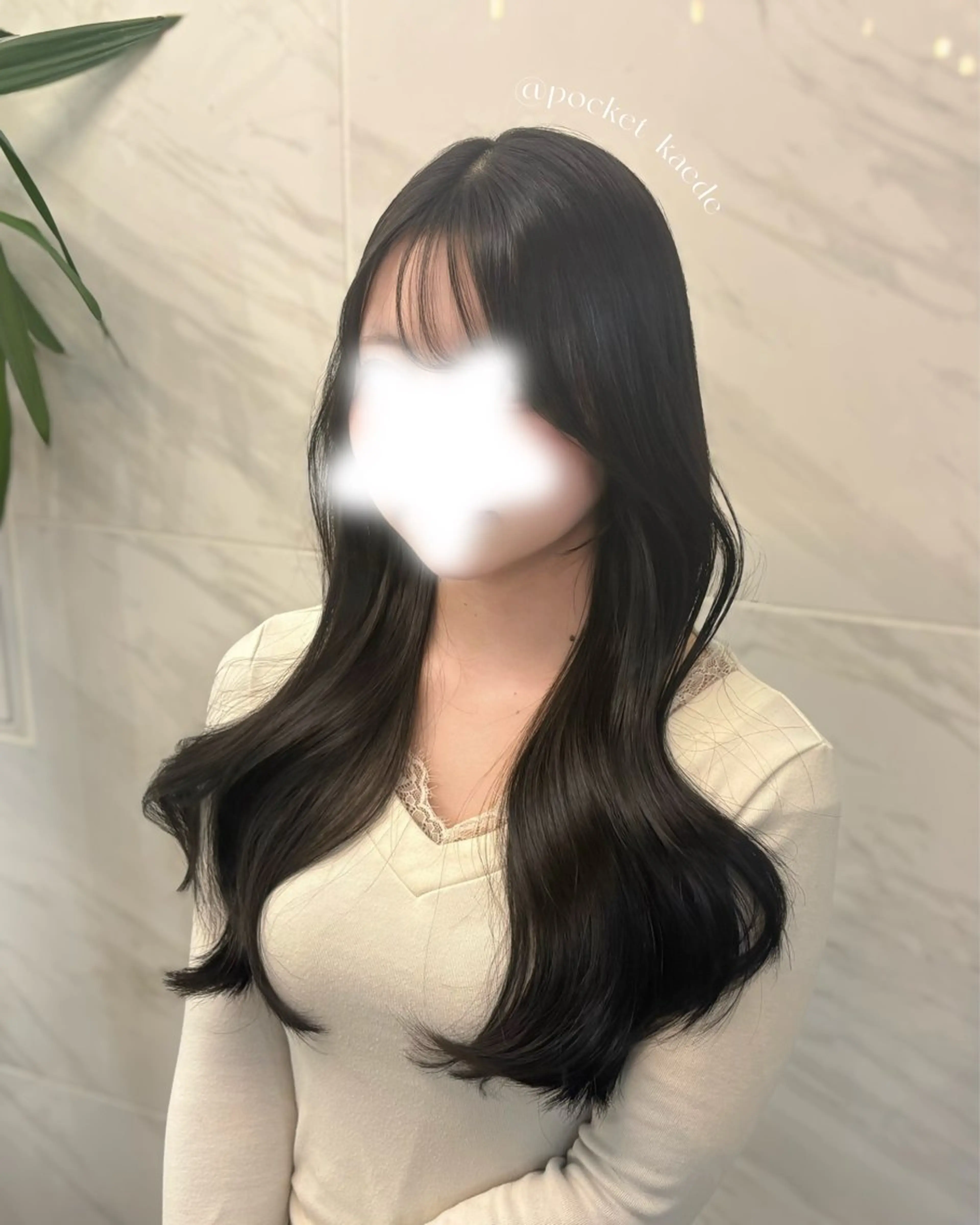 ロング 🤍韓国ヘア/ 楓🤍のヘアスタイル