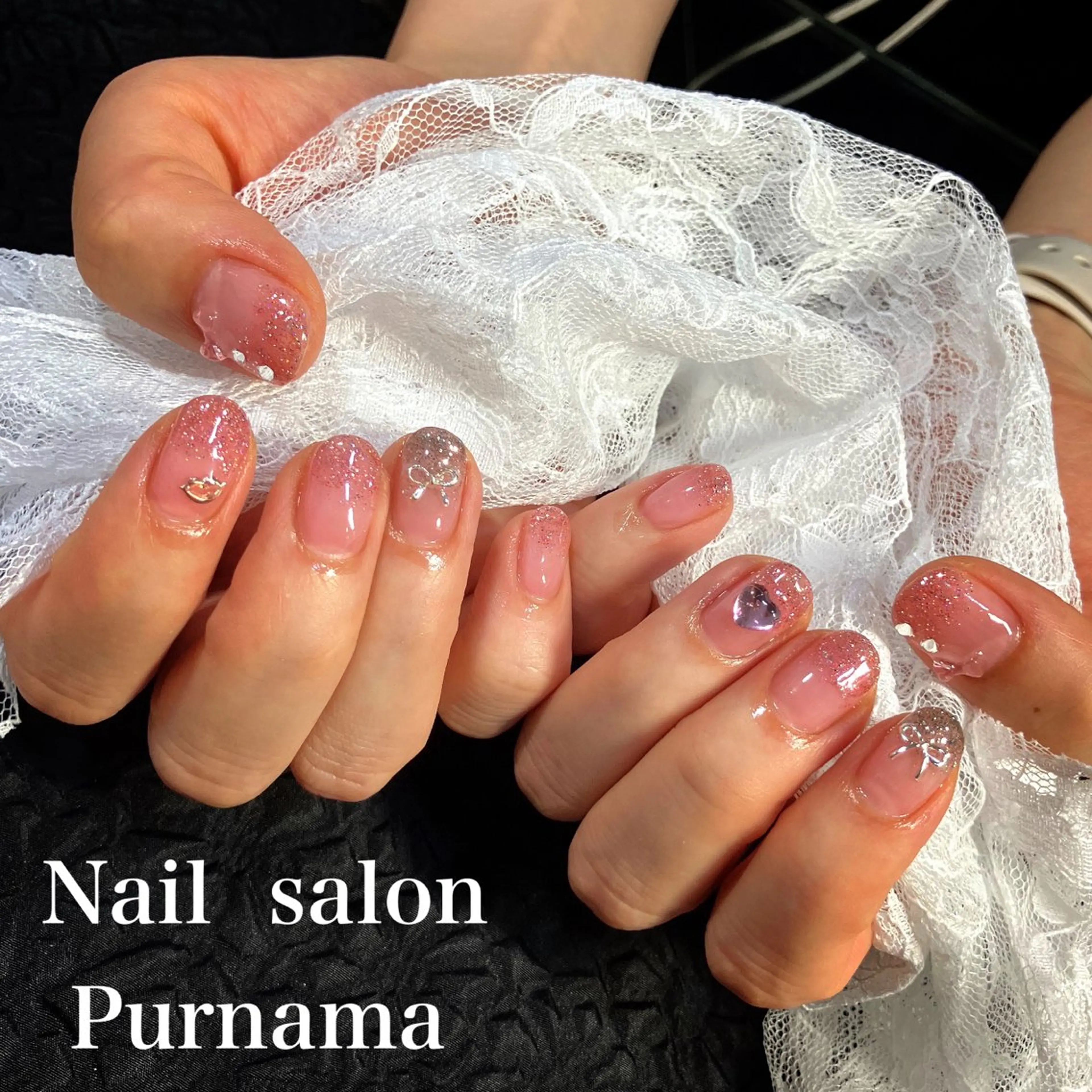 ネイル ハンドネイル Purnama(ﾌﾟﾙﾅﾓ)所属・Purnama あきのネイルデザイン