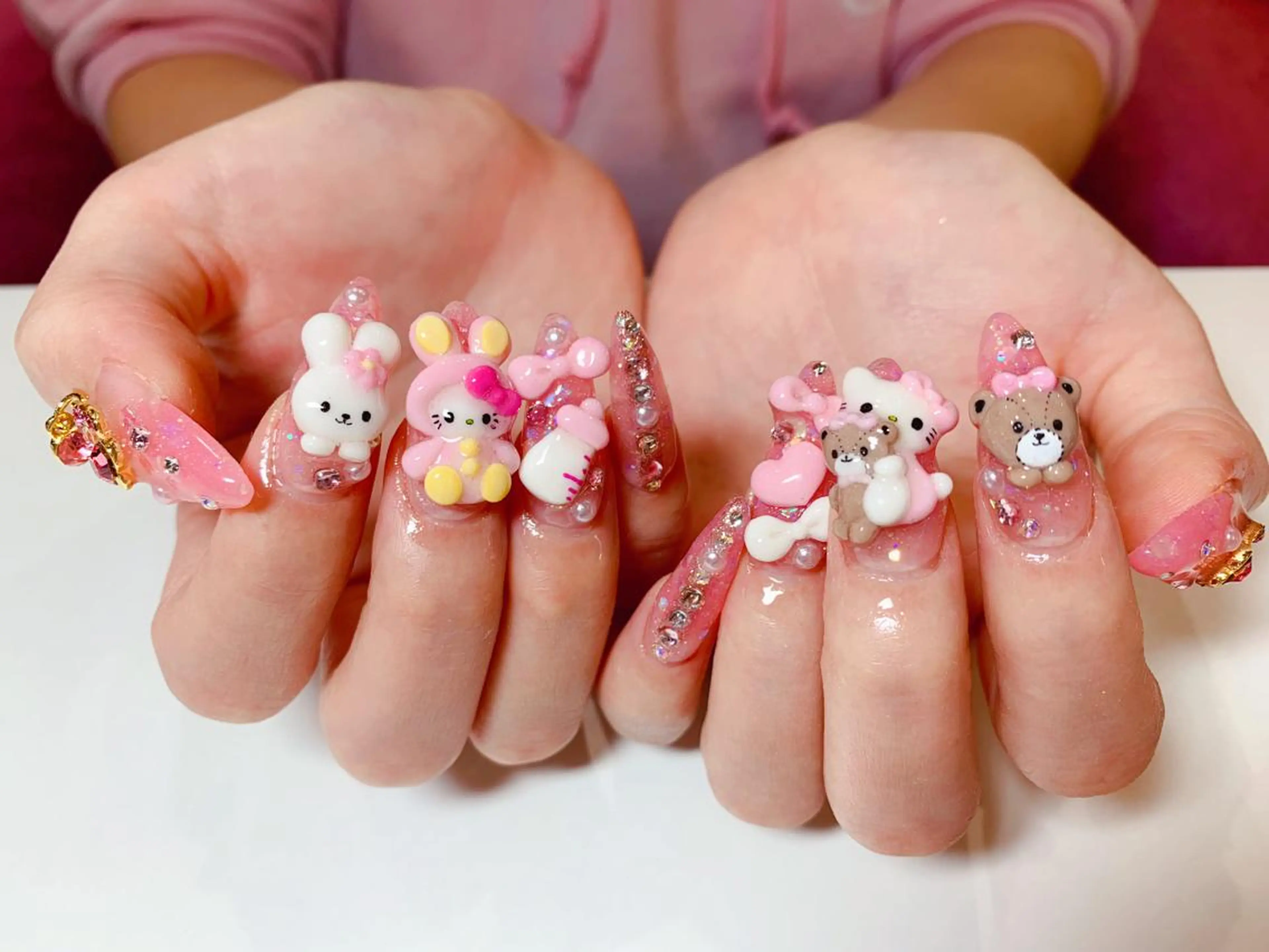 ネイル 持ち込み スカルプネイル nail salon Pink Aliceのネイルデザイン
