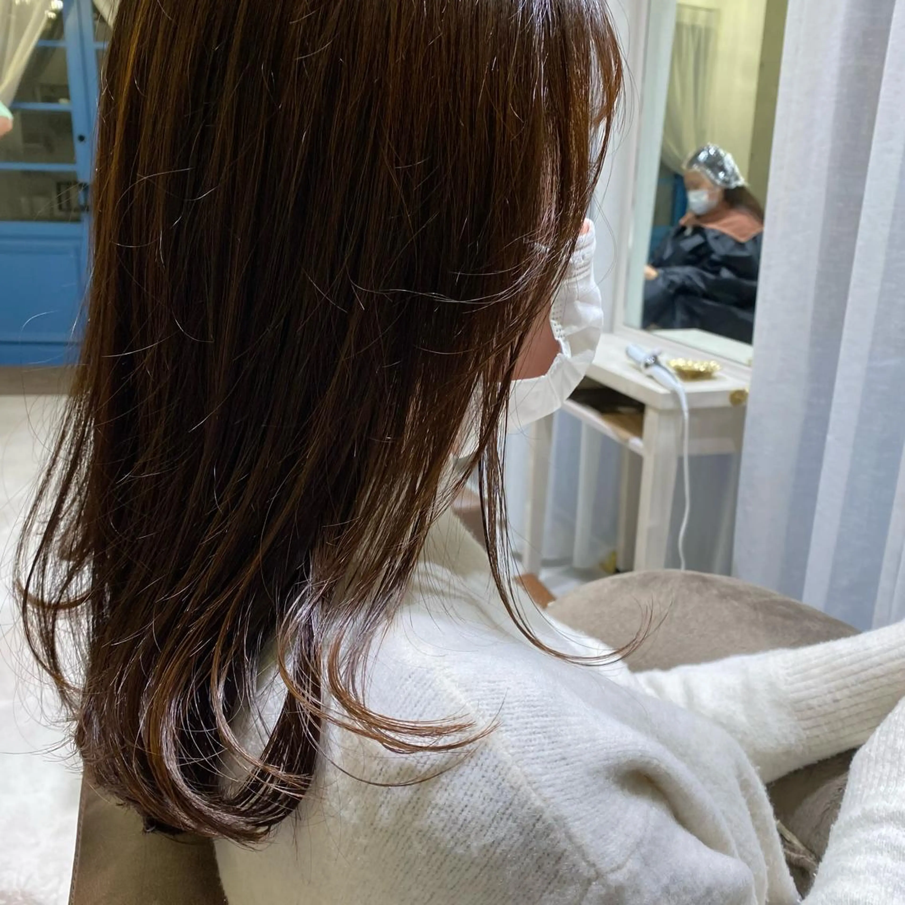 ロング レイヤーカット 大久保 優香のヘアスタイル