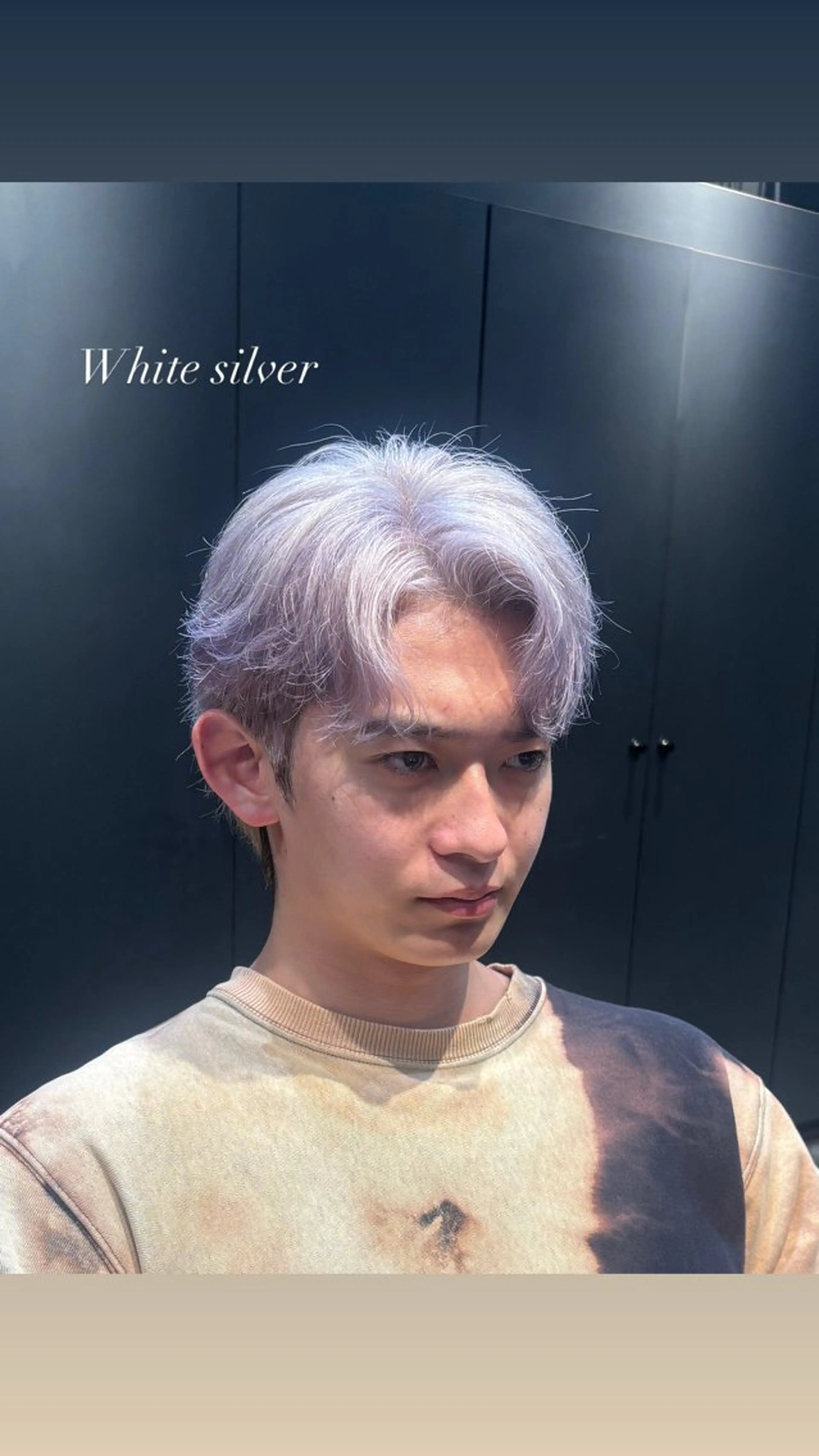 メンズ メンズブリーチ ヘアカラー 透明感カラー/矯正 /髪質改善/まな⭐️のヘアスタイル