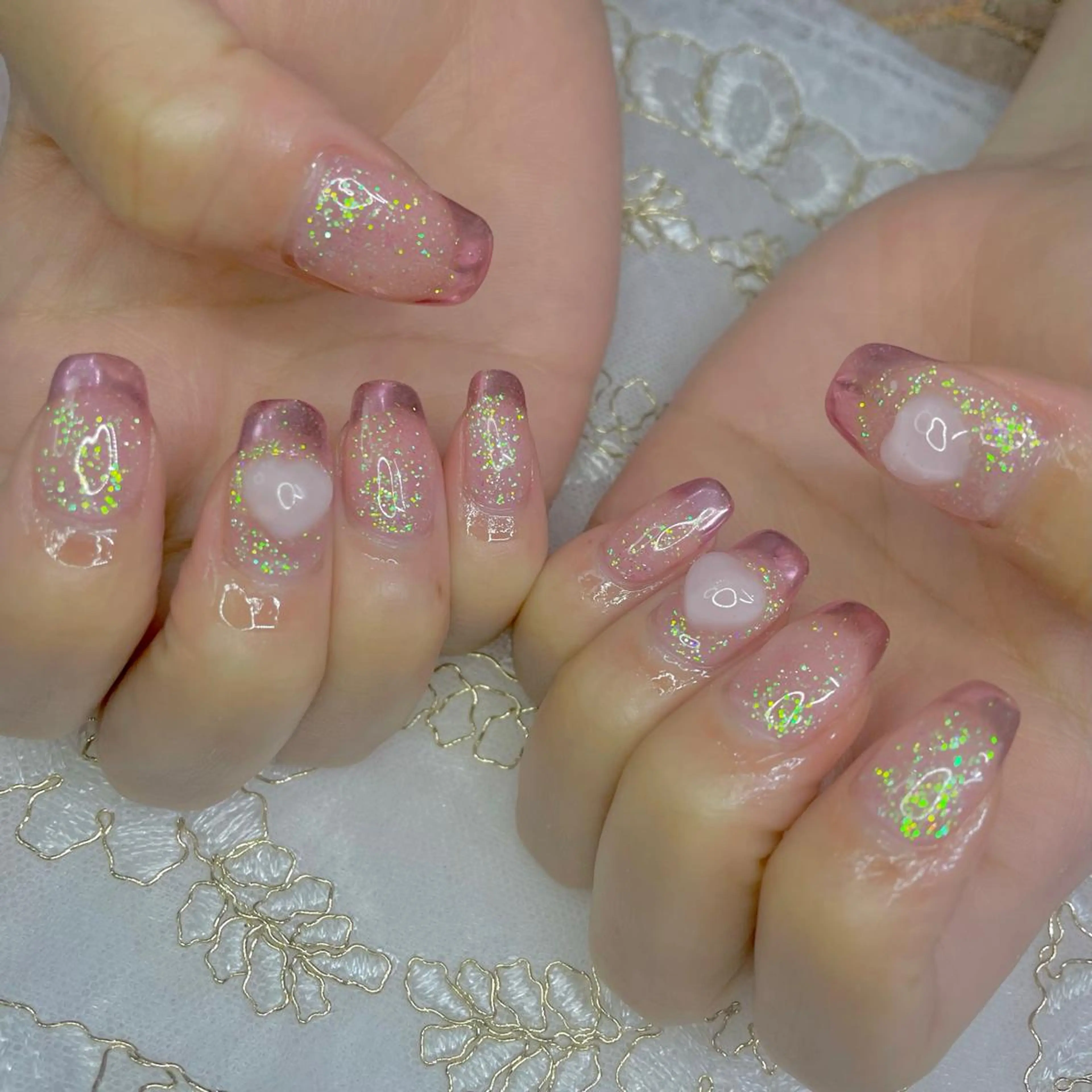 ネイル ジェルネイル ハート J terrace Nailのネイルデザイン