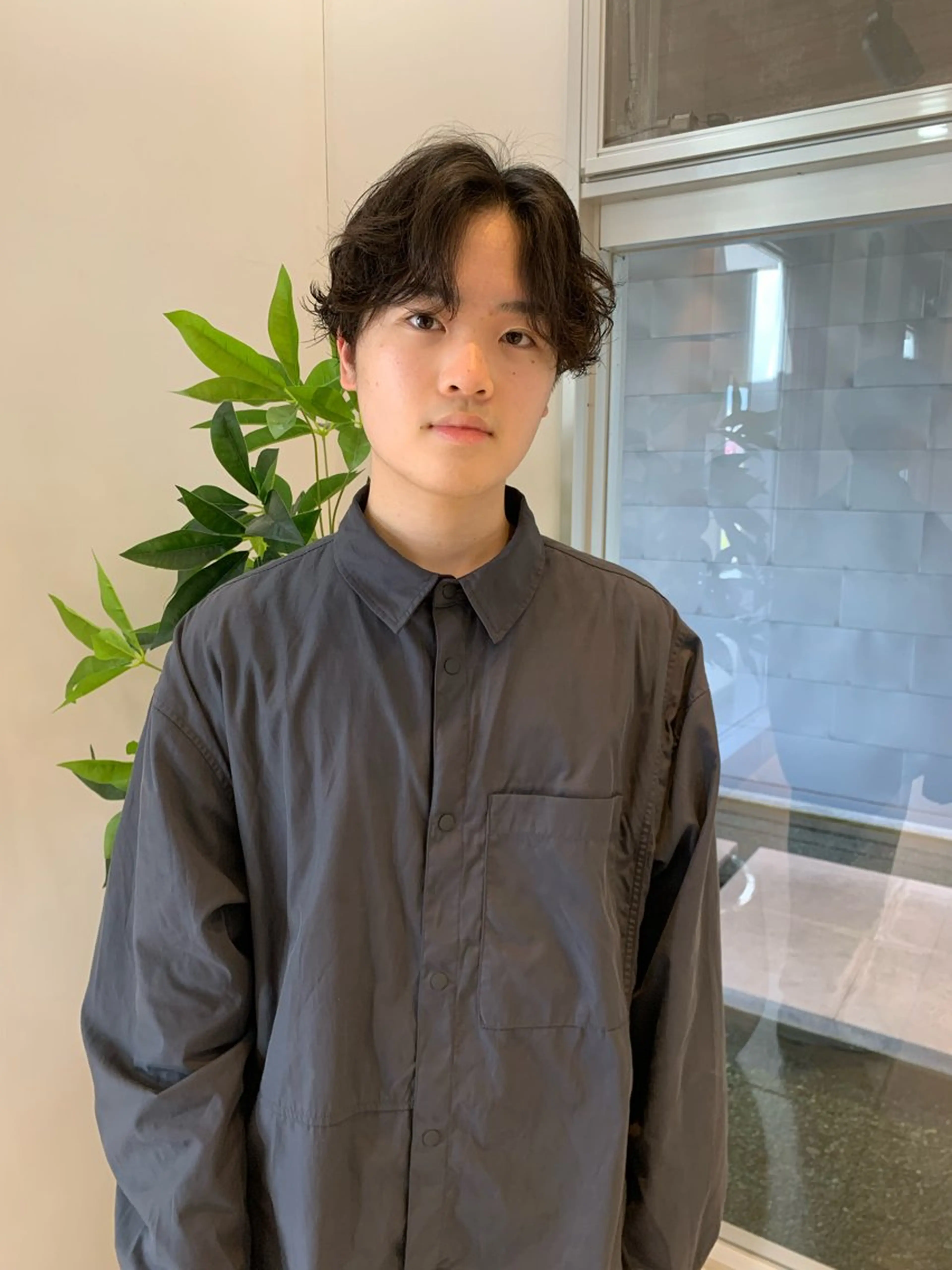 パーマ メンズ 名竹聖治/透明感 カラー/縮毛矯正のヘアスタイル