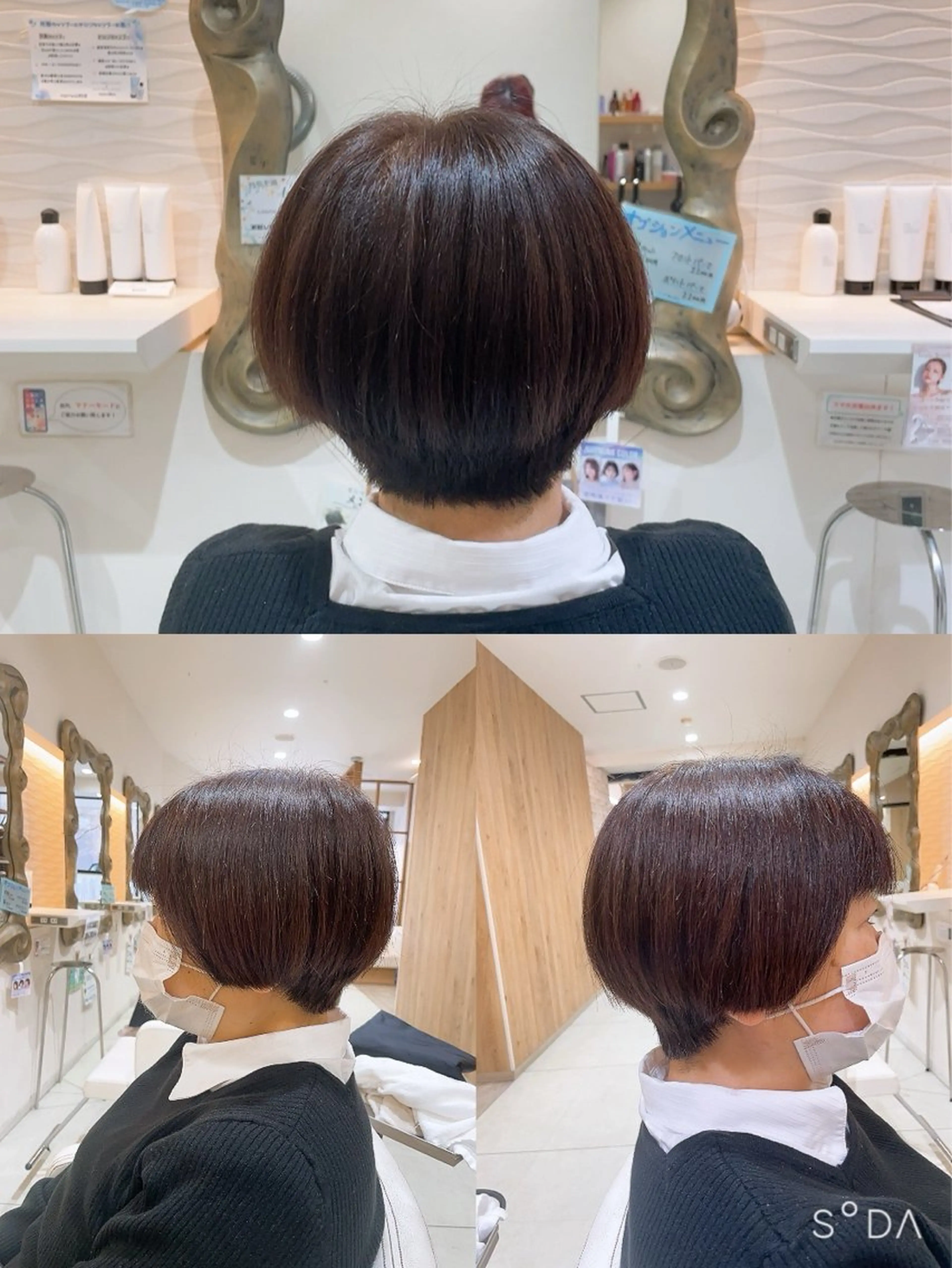 ショート カラー カット ヘアカラー 山本 真緒のヘアスタイル