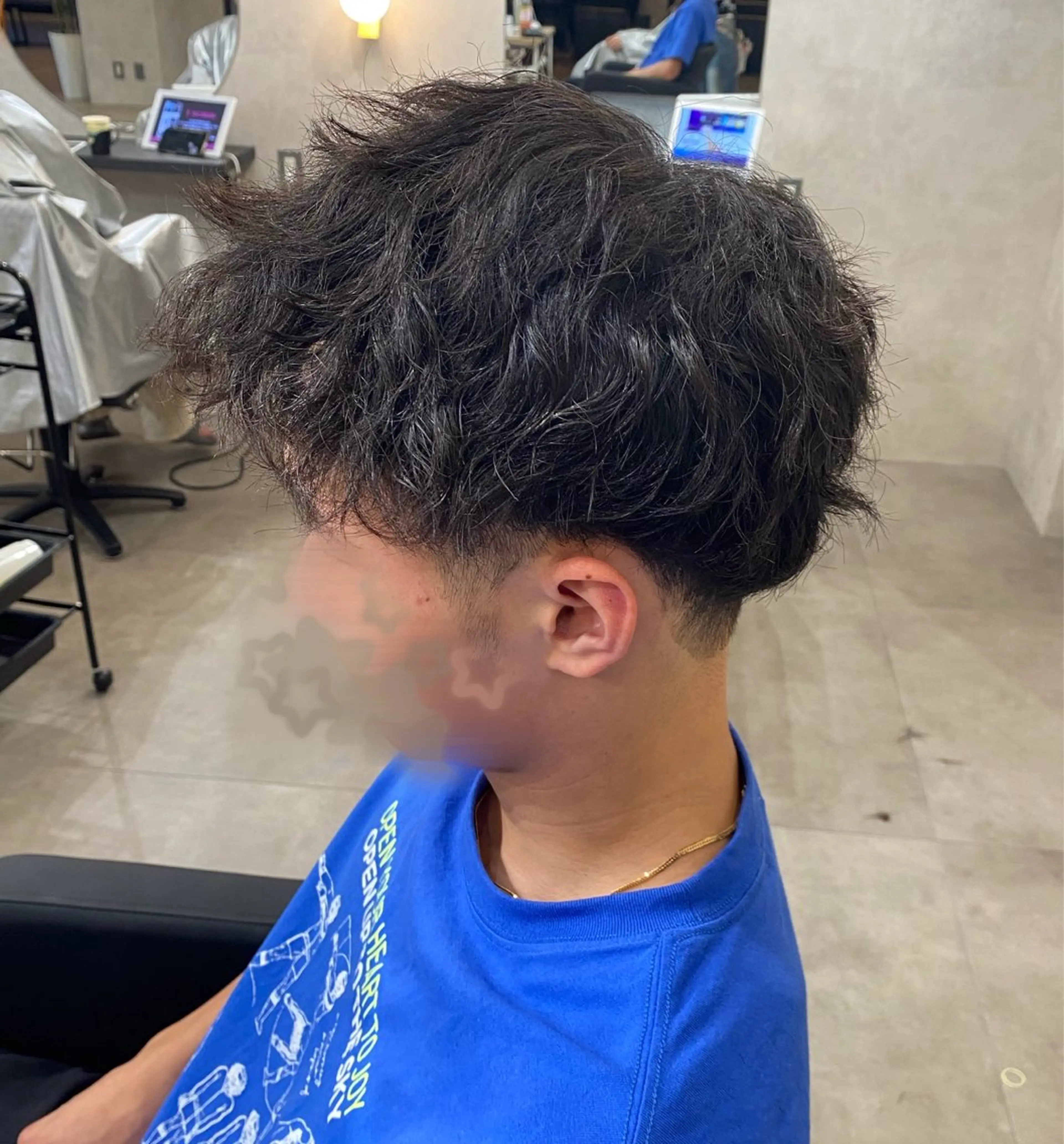 パーマ カット パーマ 吉田 恋々音のヘアスタイル