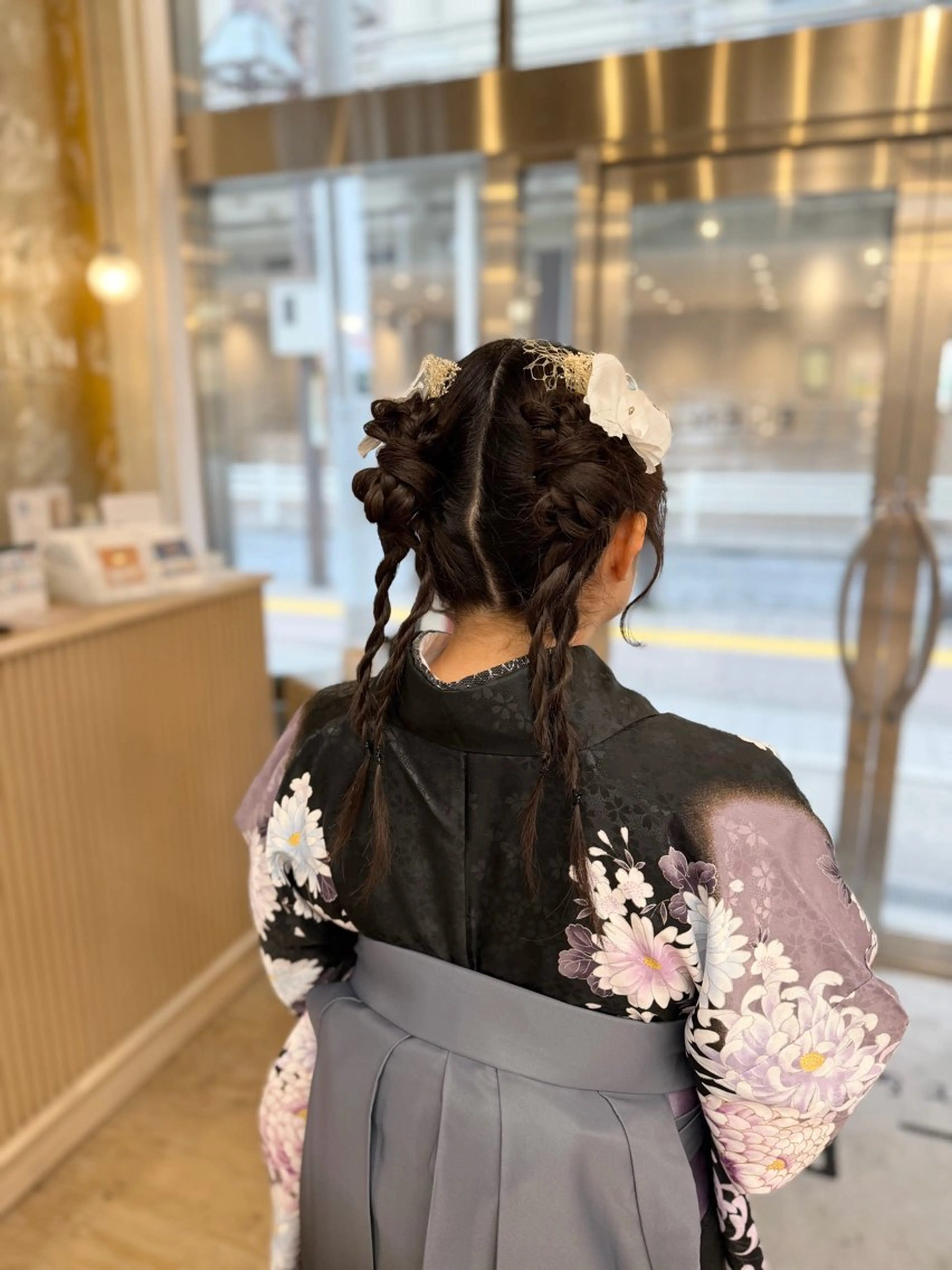 ヘアアレンジ ヘアセット 髪質改善/レイヤー 暖色/shiinaのヘアスタイル