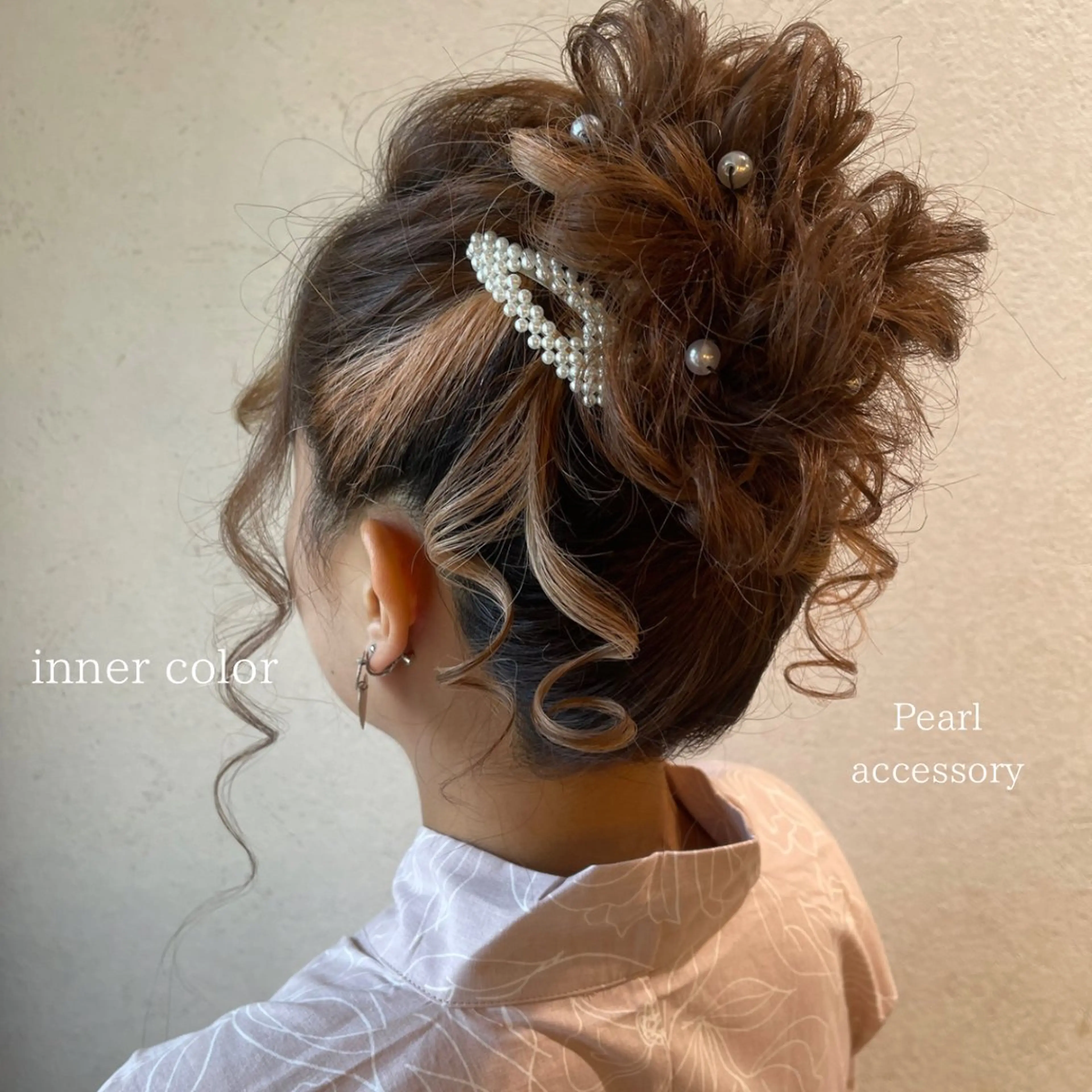 ミディアム ヘアアレンジ 結婚式・ブライダル デート 卒業式のヘアスタイル ヘアセット charm《銀座》 ヘアセット/縮毛矯正のヘアスタイル