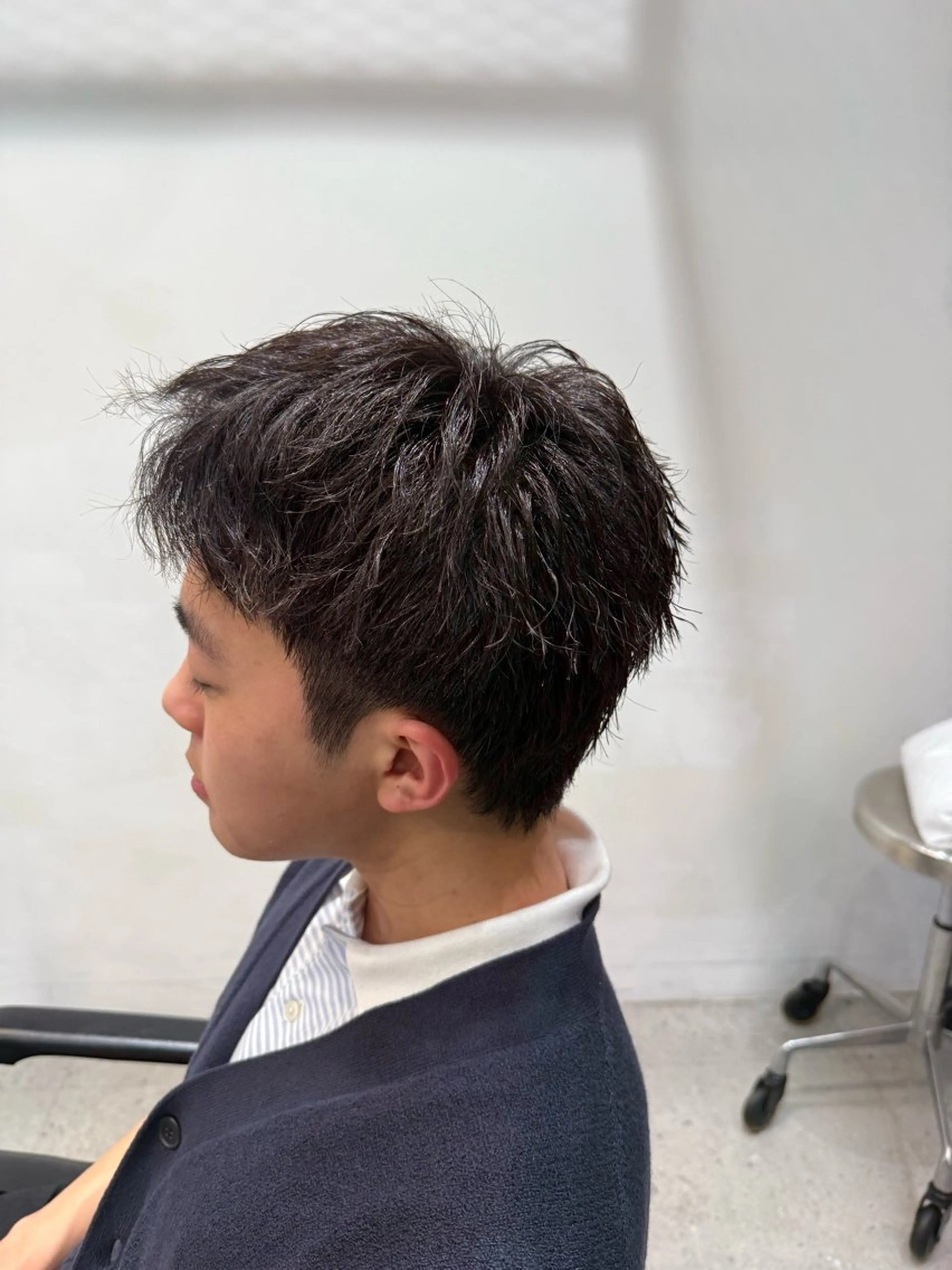 ショート パーマ メンズ 当日予約⭕️ fifth渋谷太田のヘアスタイル