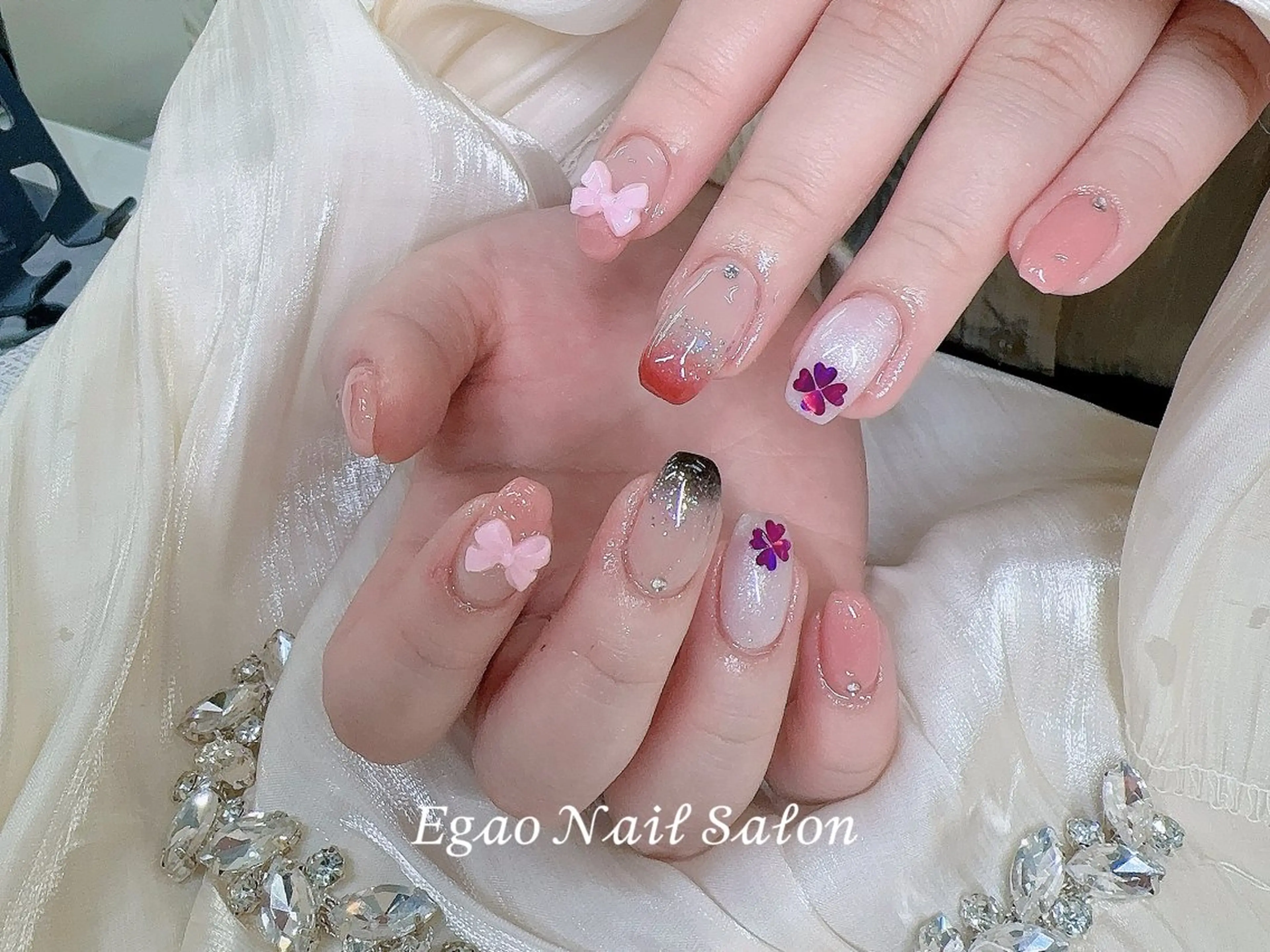 ネイル フットネイル ジェルネイル 韓国ネイル マグネットネイル メンズネイル ハンドネイル Egao Nail Salonのネイルデザイン