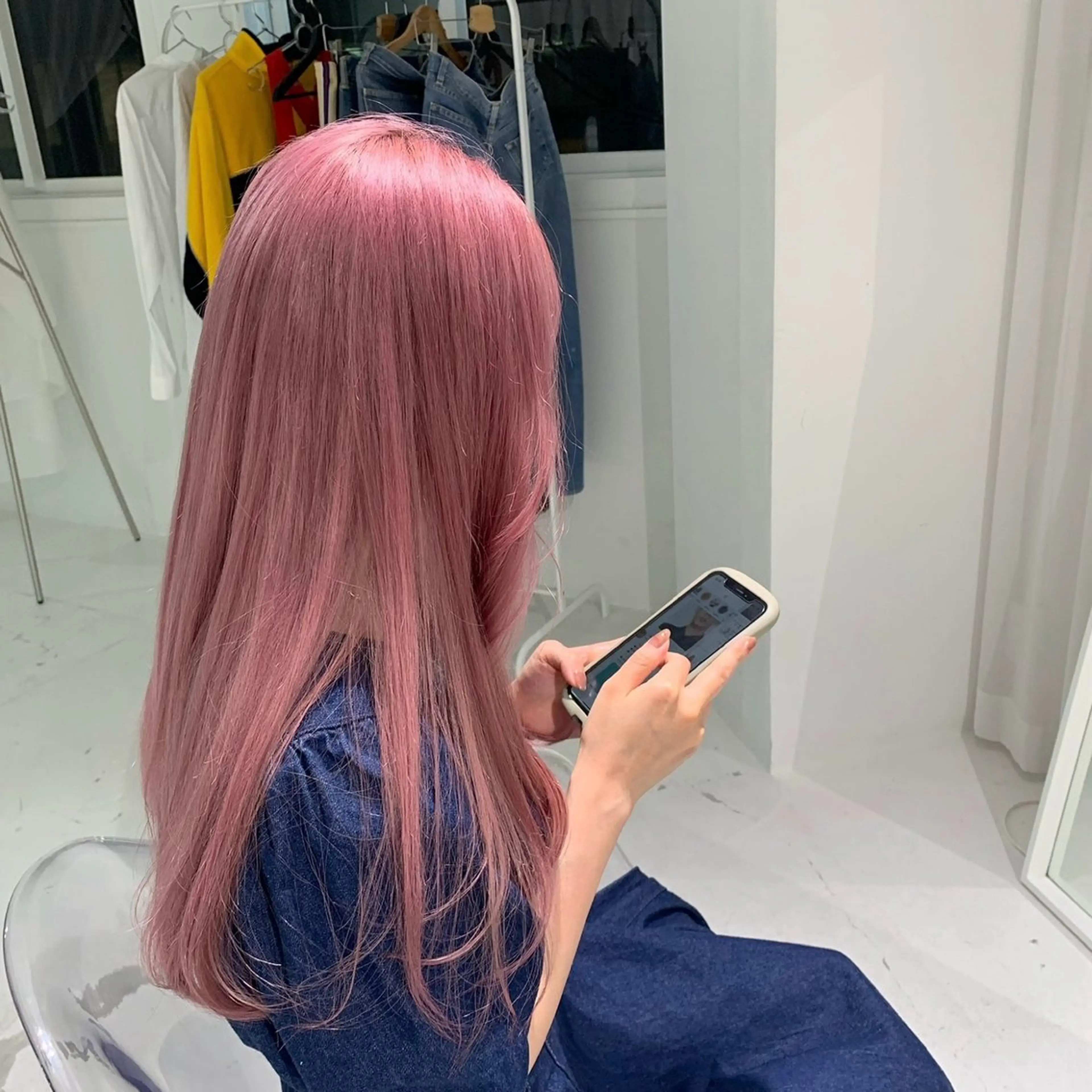 ロング カラー ヘアカラー 🍓ハイトーンカラー 🎀nene🍓のヘアスタイル