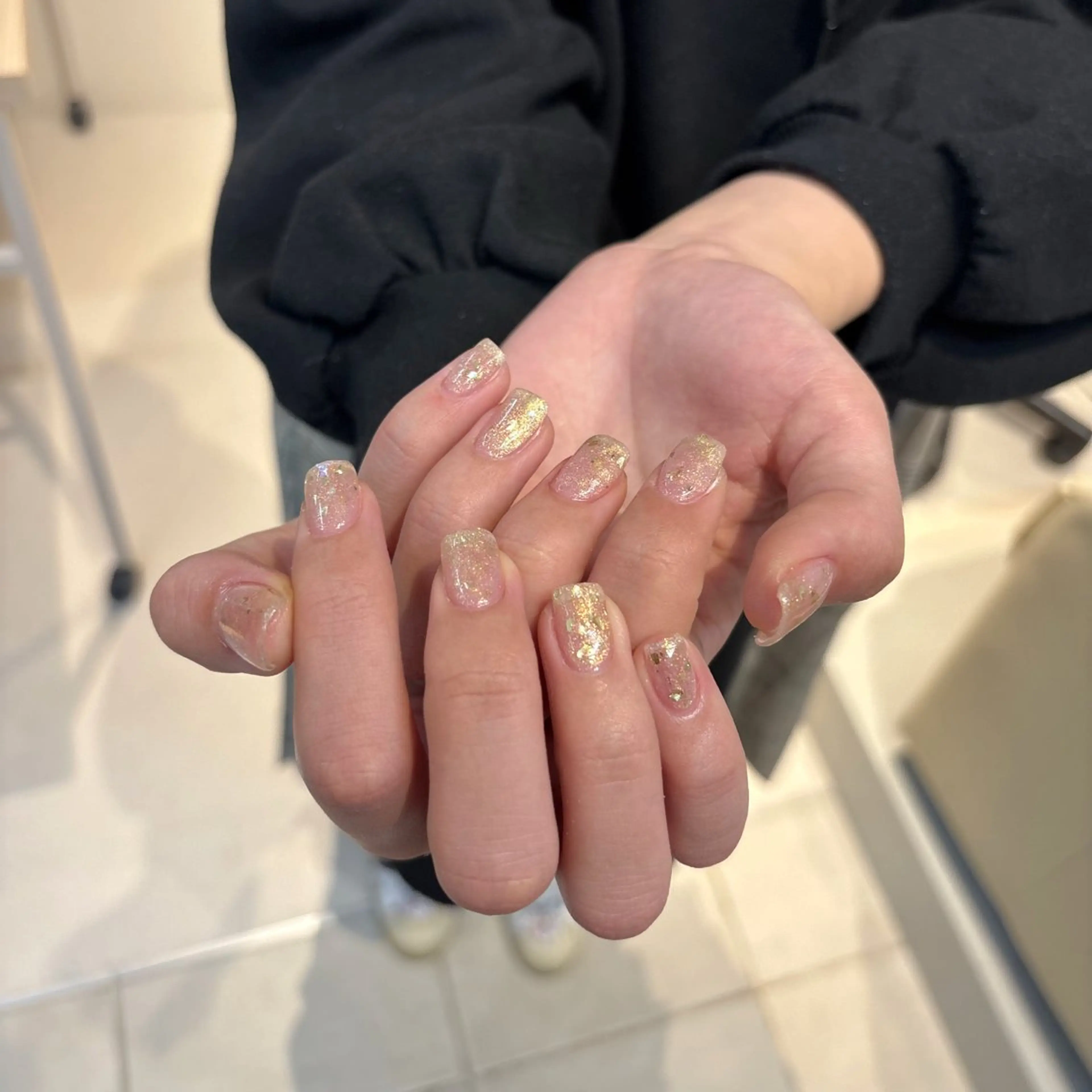 ネイル ラメ(グリッター) △ mayukoのネイルデザイン