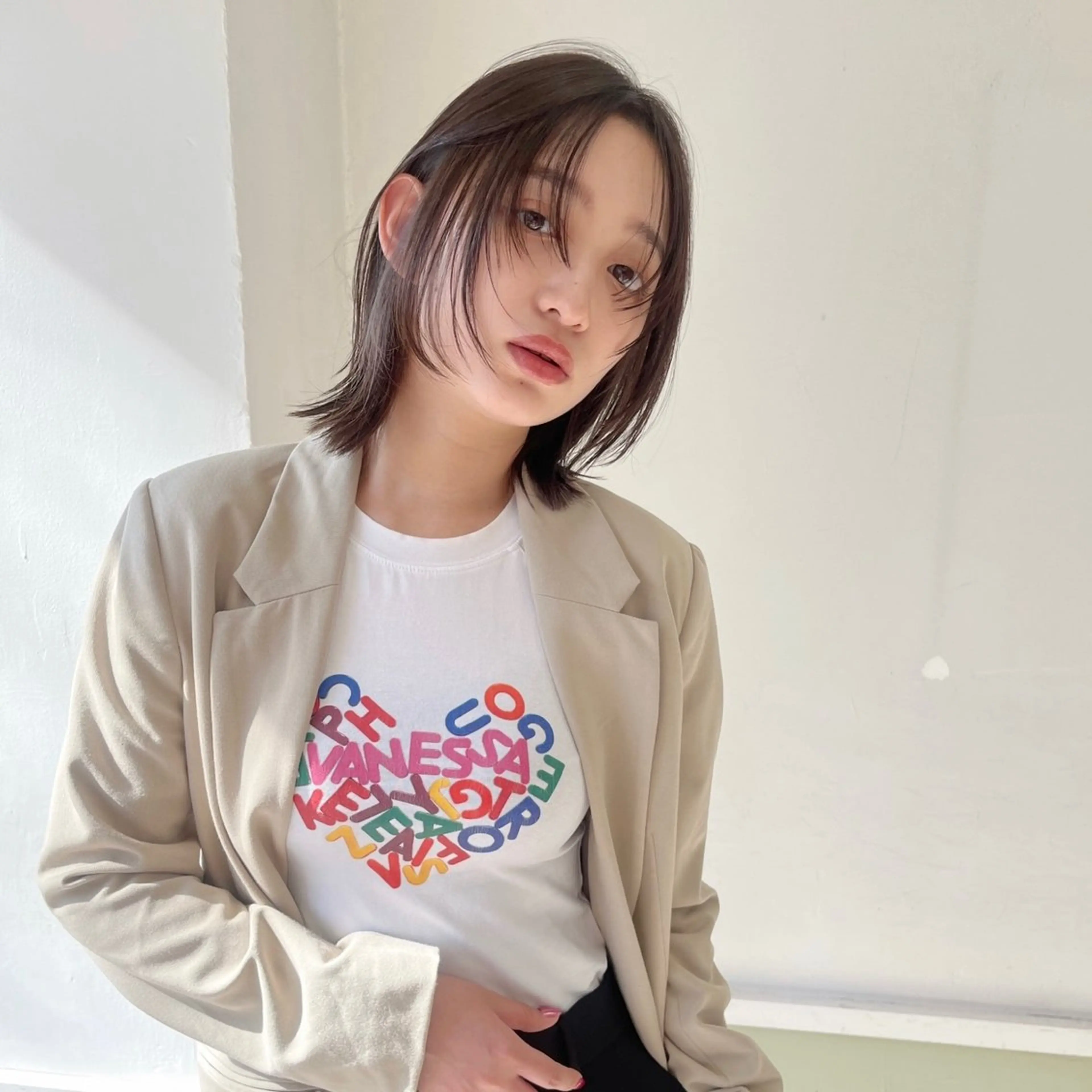 ショート casi所属・ボブパーマ🥣KON コンナツミのヘアスタイル