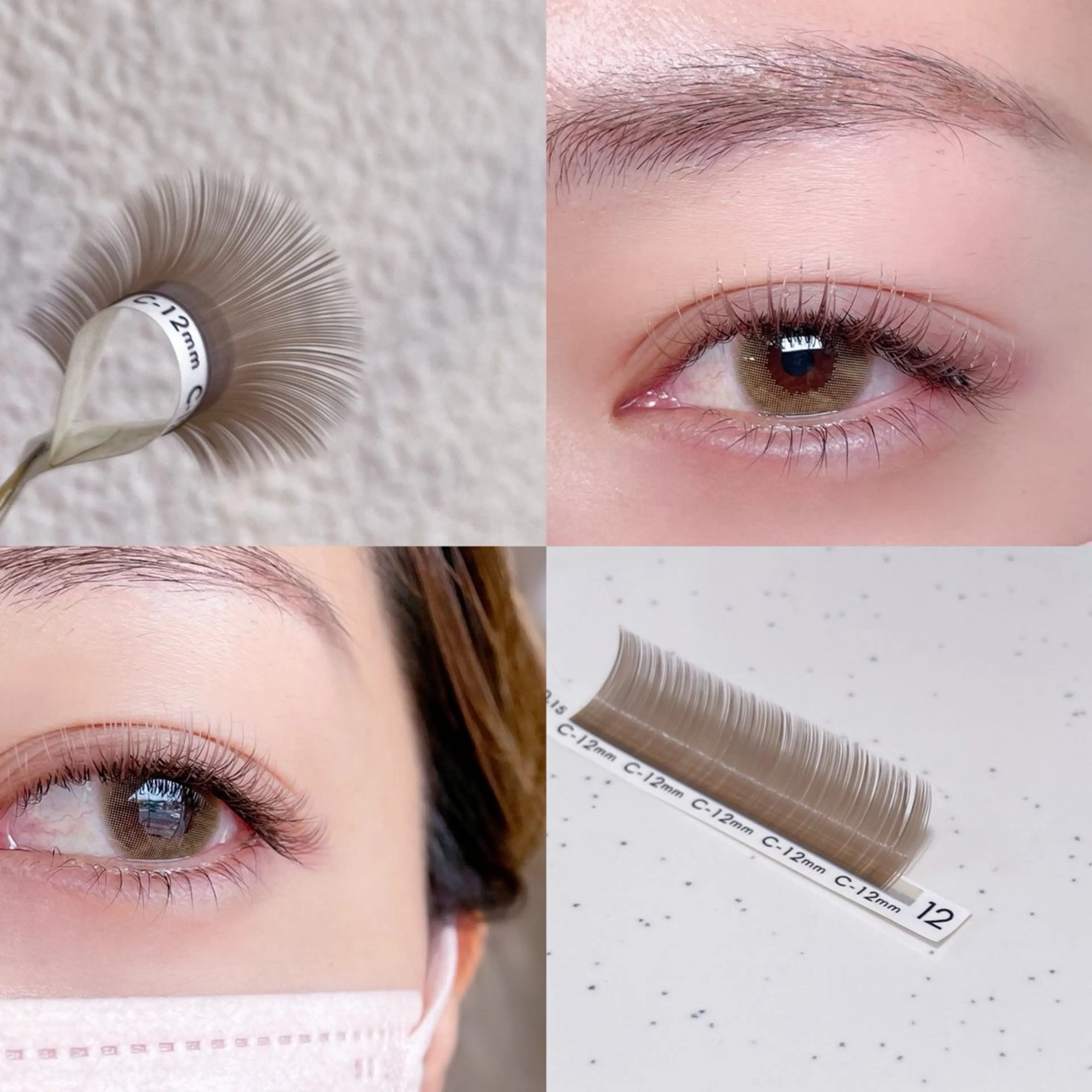 マツエク・マツパ 束感まつ毛 カラーマツエク 【まつげ専門店】Nlash 幸手所属・Nlash natsumiのマツエク・マツパデザイン