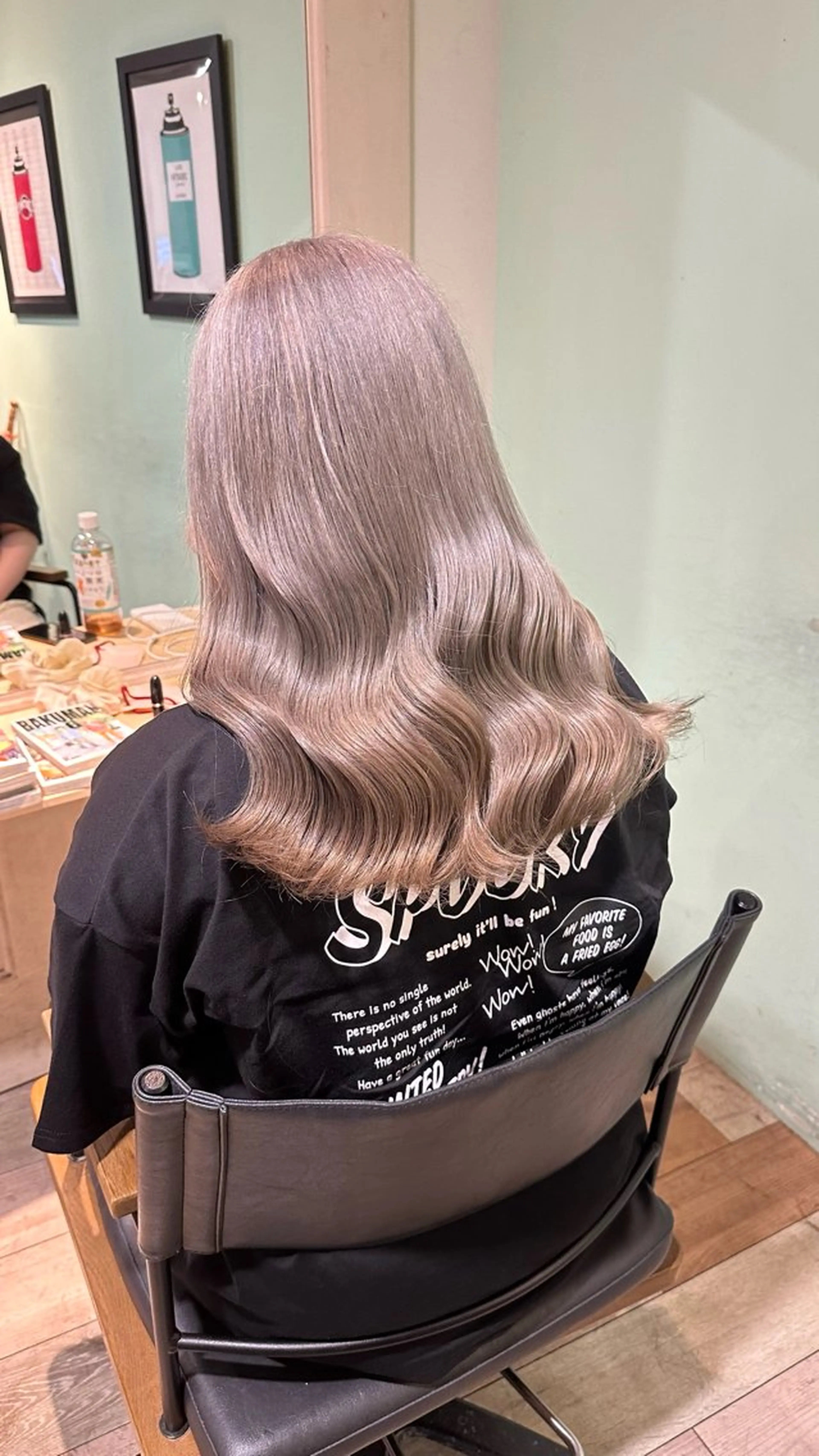 セミロング カラー セミロングパーマ ブリーチ 透明感カラー ダブルカラー グレージュ カット ヘアカラー トリートメント AUSTIN所属・🌿丁寧なカウンセリ ング/Naoki🌿のヘアスタイル