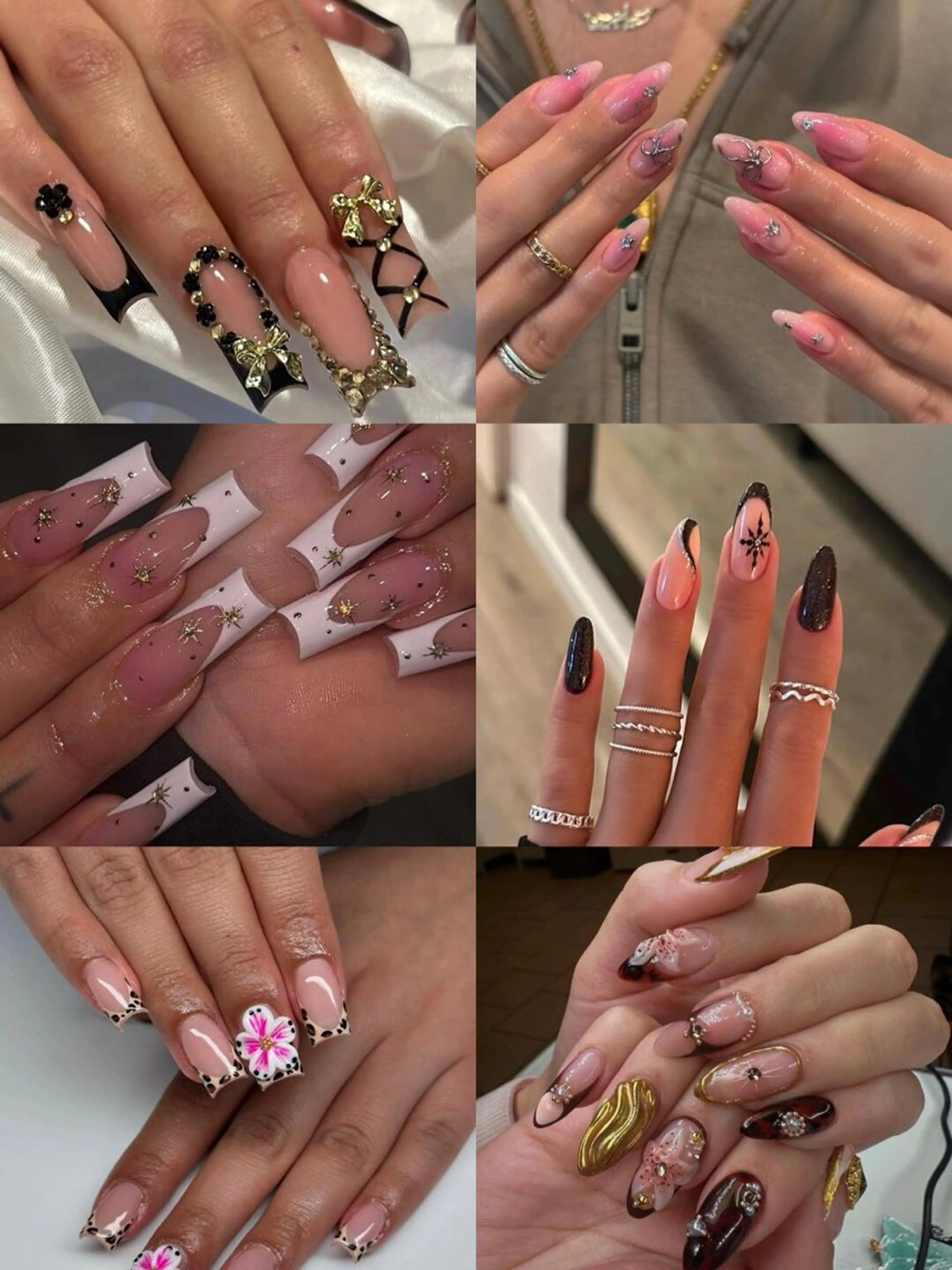 💅【ヨーロッパ・アメリカホットな女ネイル・ダークゴジックネイル】パーツが豊富/派手なネイルがお好みな方にの写真