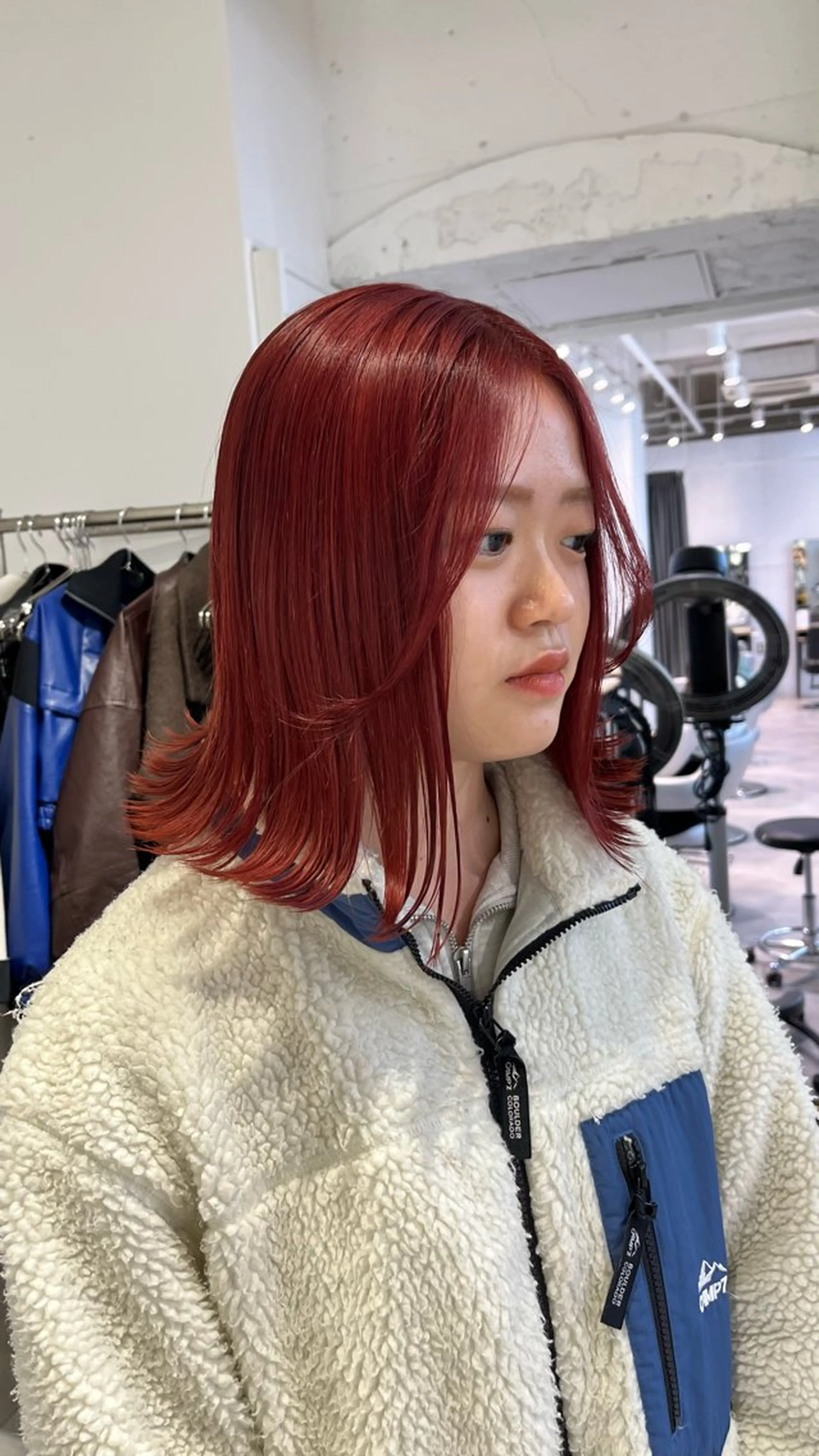 ミディアム カラー ヘアカラー メンズパーマ/ メッシュ📍ﾕﾘのヘアスタイル