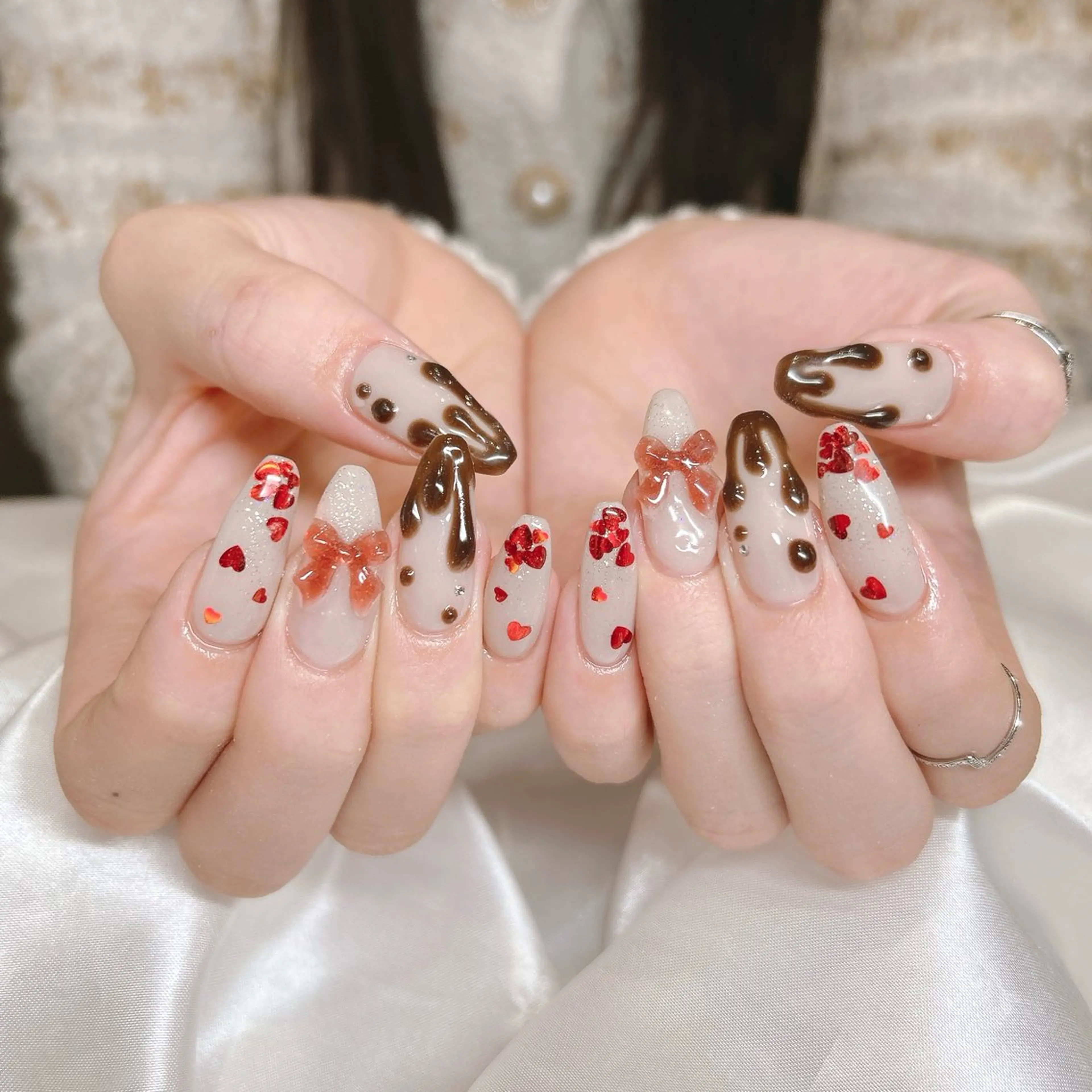 ネイル ハンドネイル junna のぞいてねのネイルデザイン