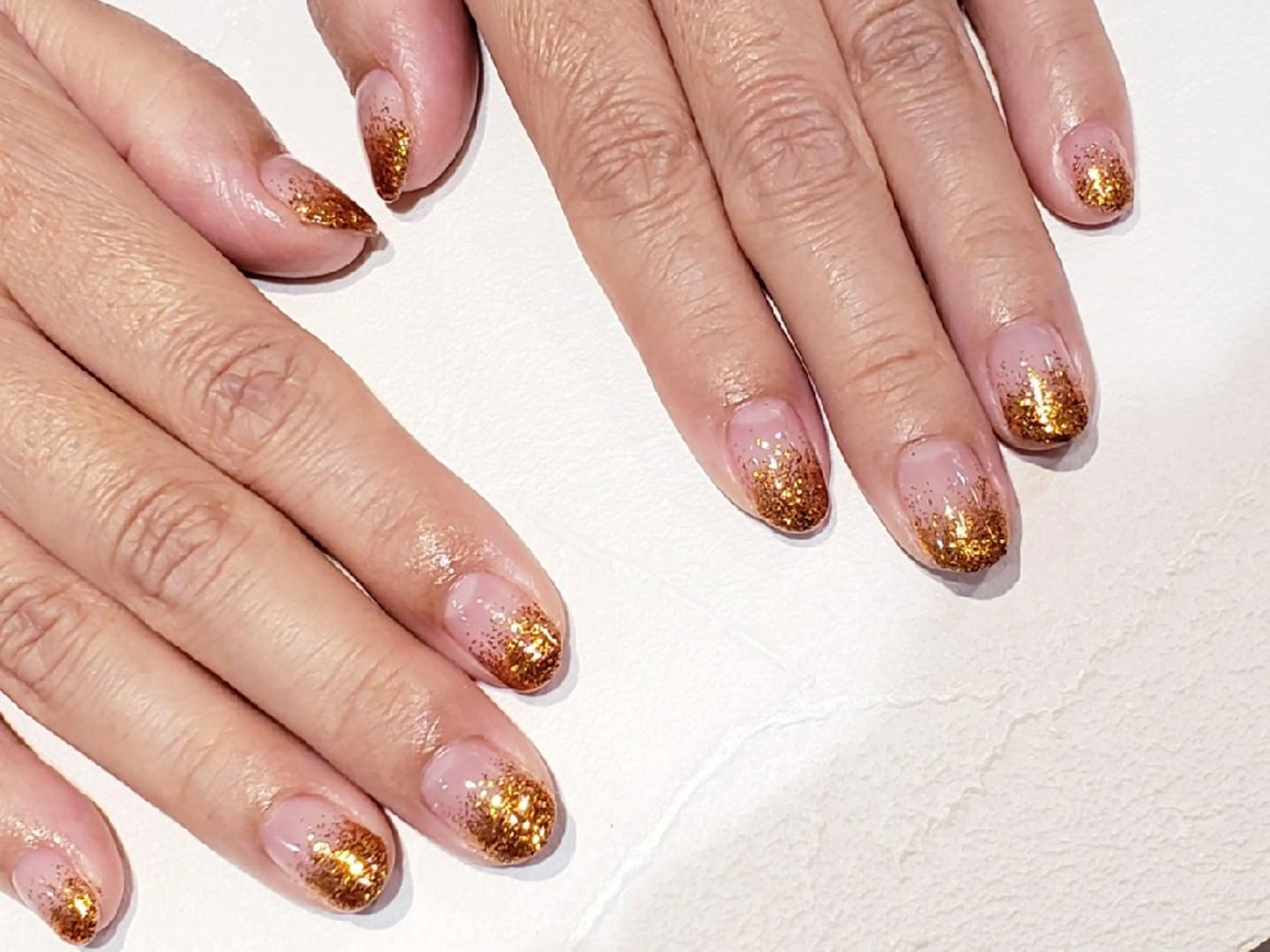 ネイル グラデーション ラメ(グリッター) ラメグラデーション ෆ‪‪Udono Maiෆ‪‪のマツエク・マツパデザイン