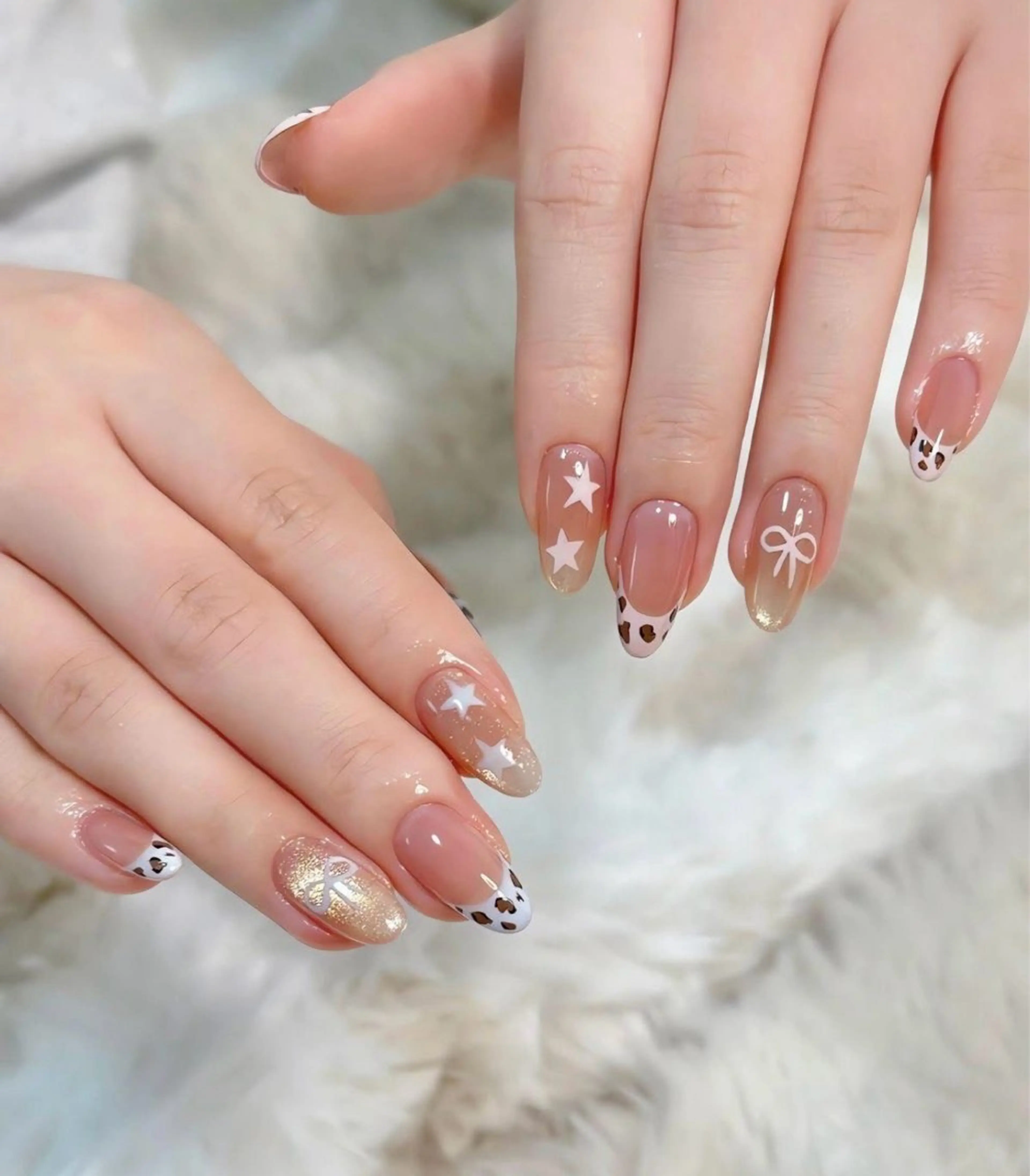 ネイル 韓国ネイル 持ち込み ニュアンスネイル ネイルチップ ハンドネイル TABI ANA.CHUOのネイルデザイン