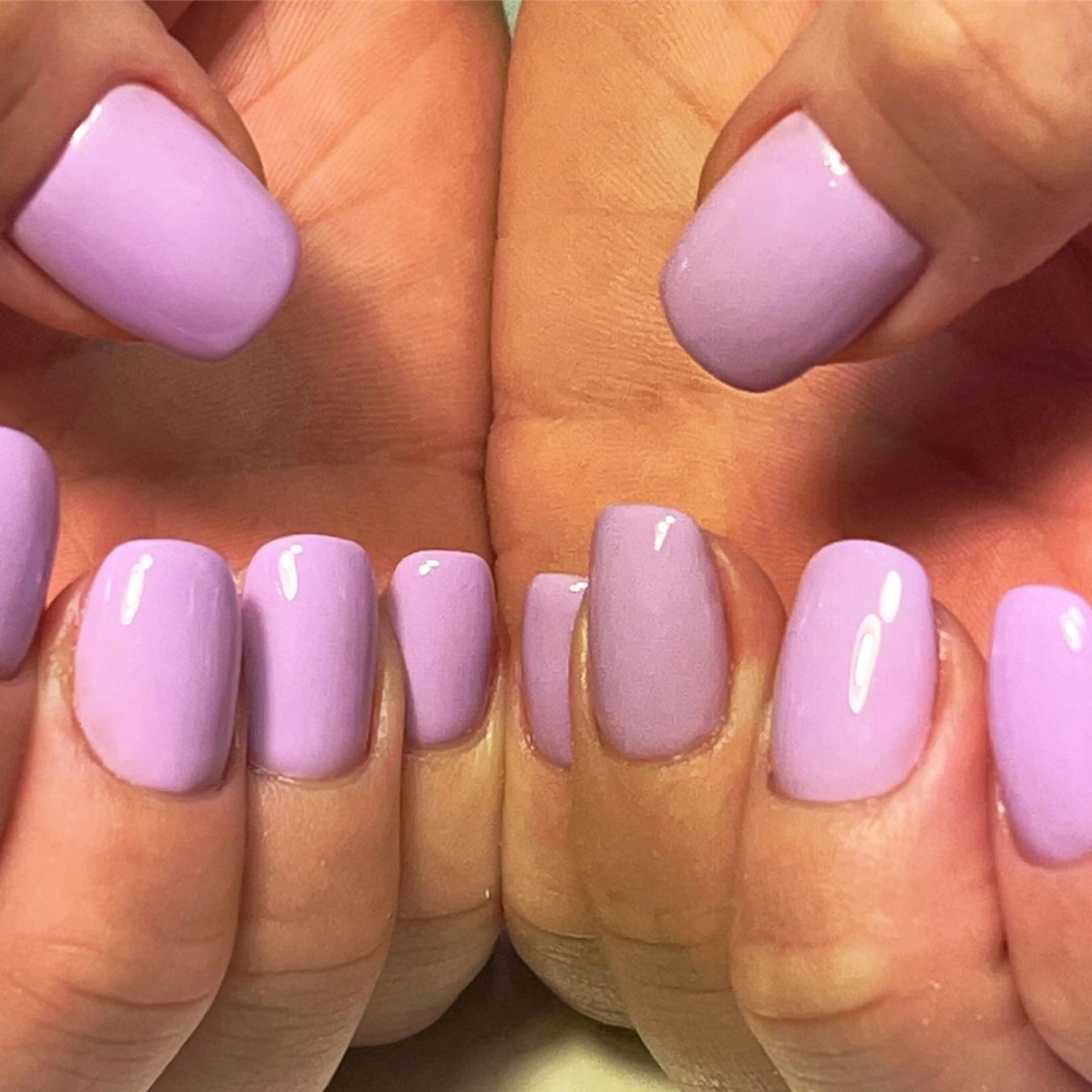 ネイル ワンカラーネイル パステルネイル ピンク Crea la Luce宗像店所属・武藤 茉紀のネイルデザイン