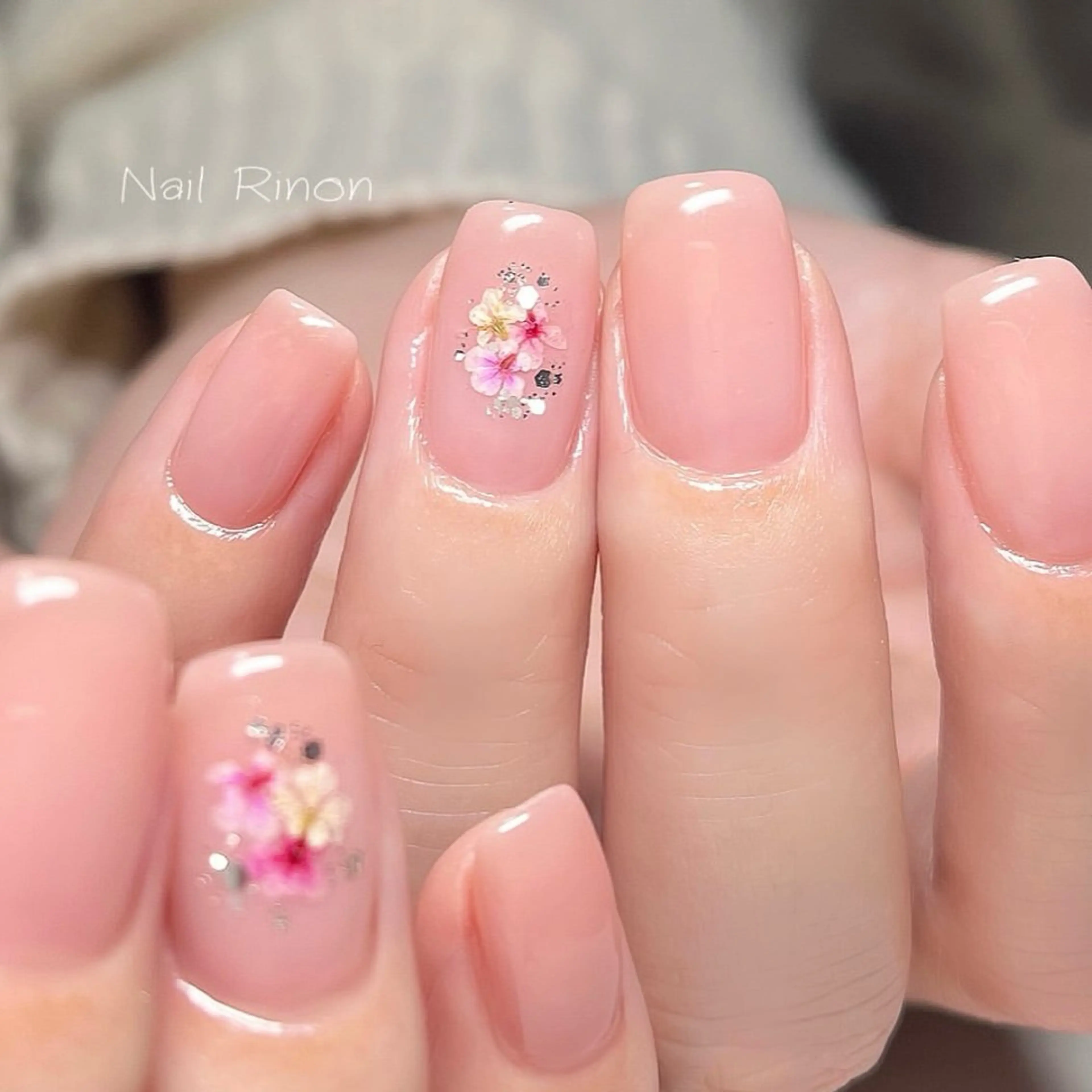 ネイル フラワーネイル ハンドネイル Nail Rinonのネイルデザイン